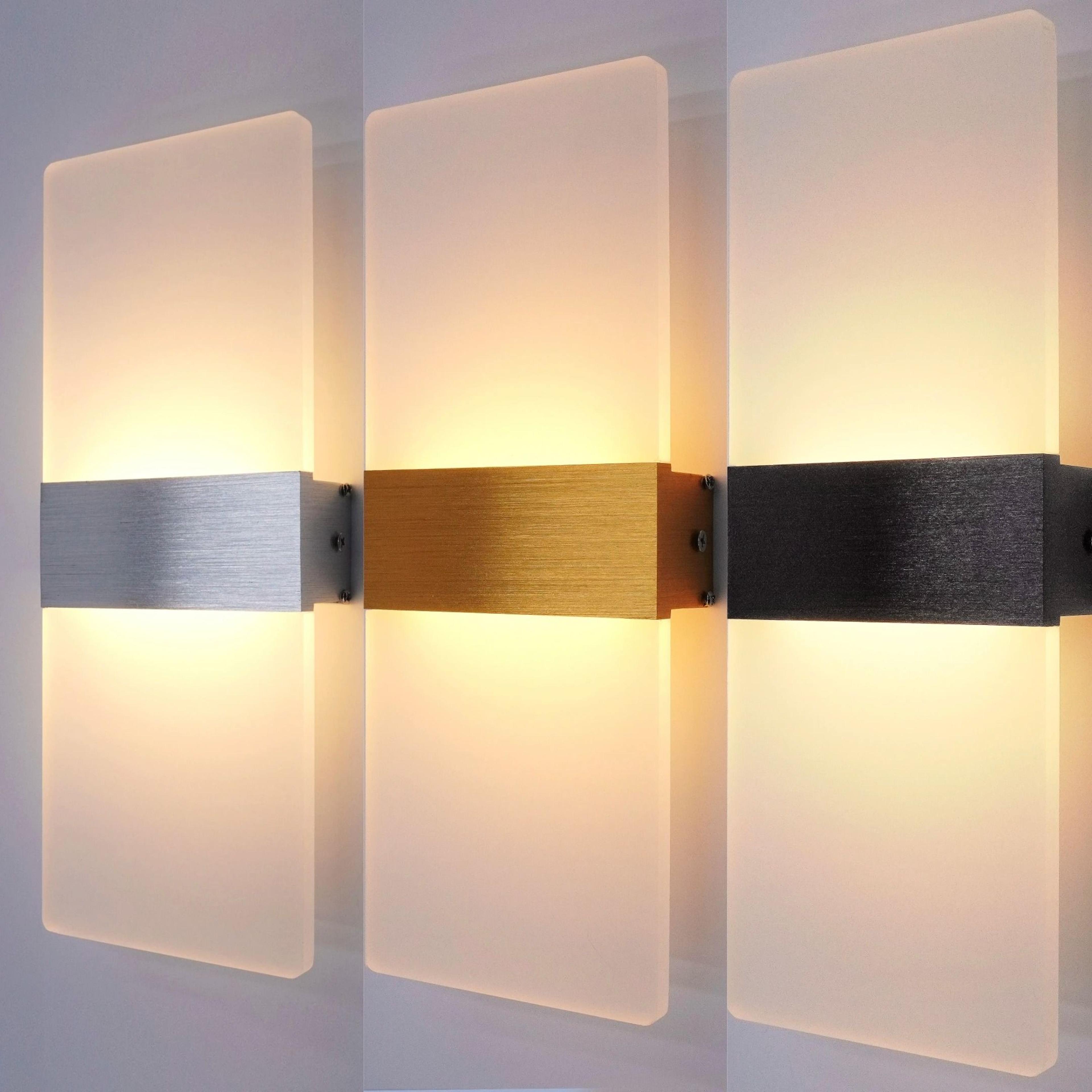 sleek minimalist led indoor sconce and accent wall lamp