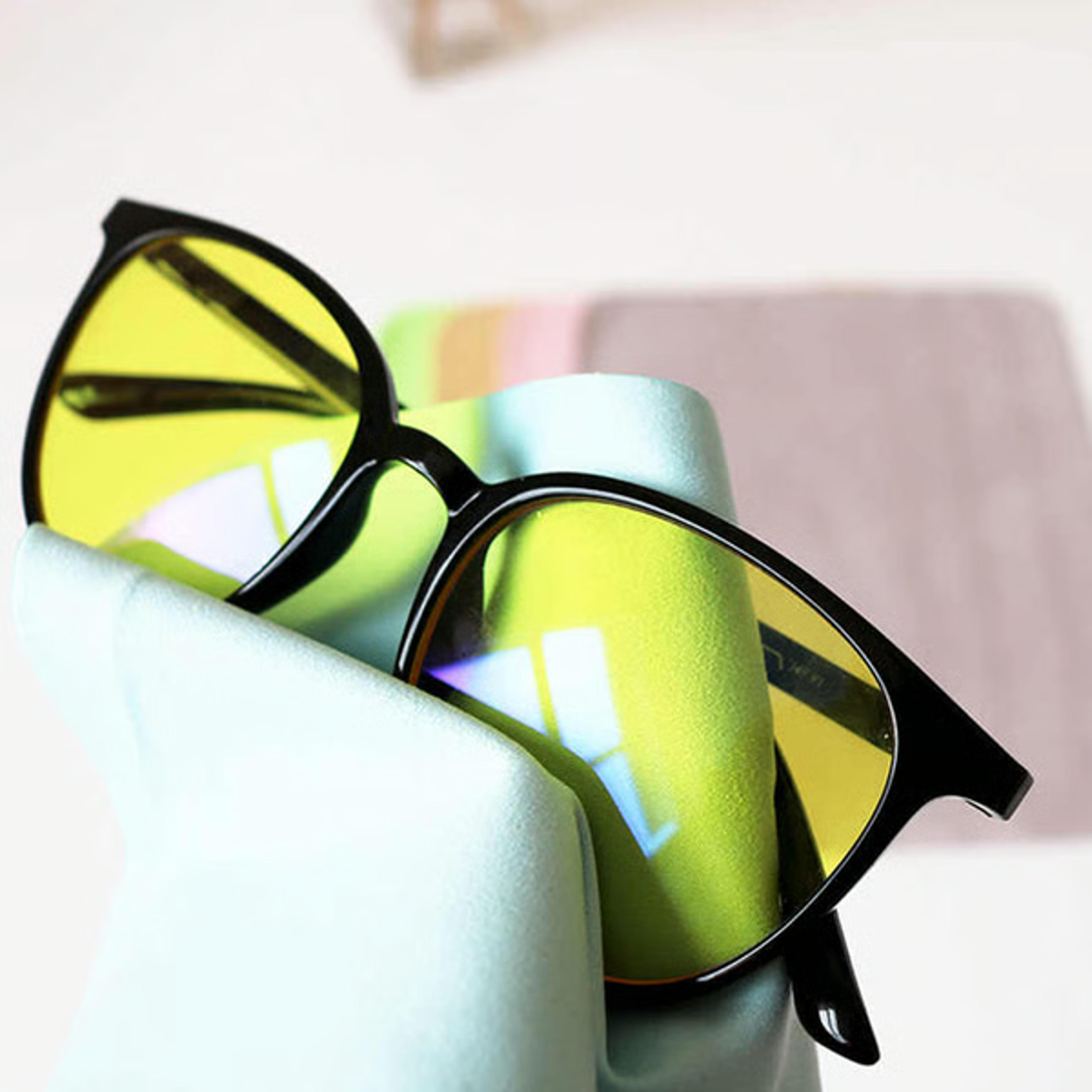 fiber suede anti-fog glasses cloth - lint-free, ideal gift for drivers & cyclists