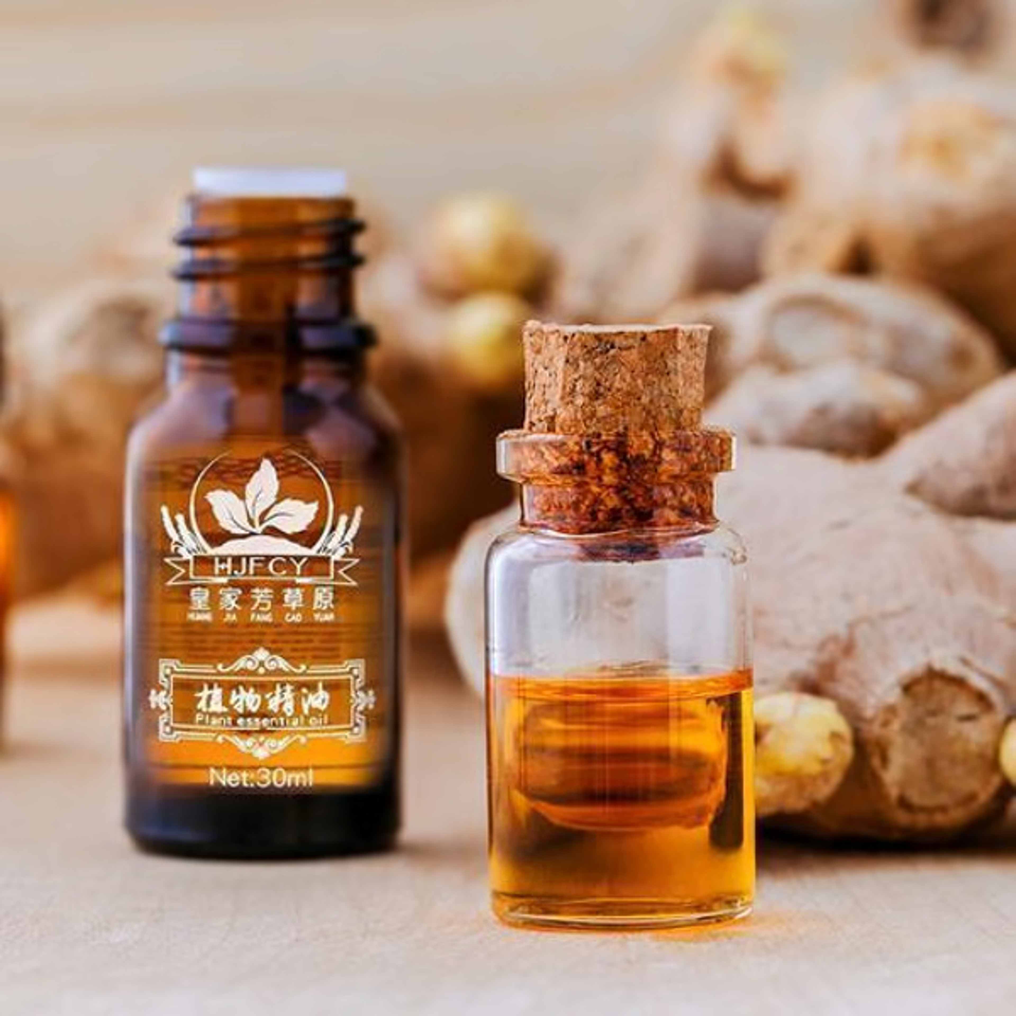 lymphatic drainage ginger essential oil – natural swelling relief