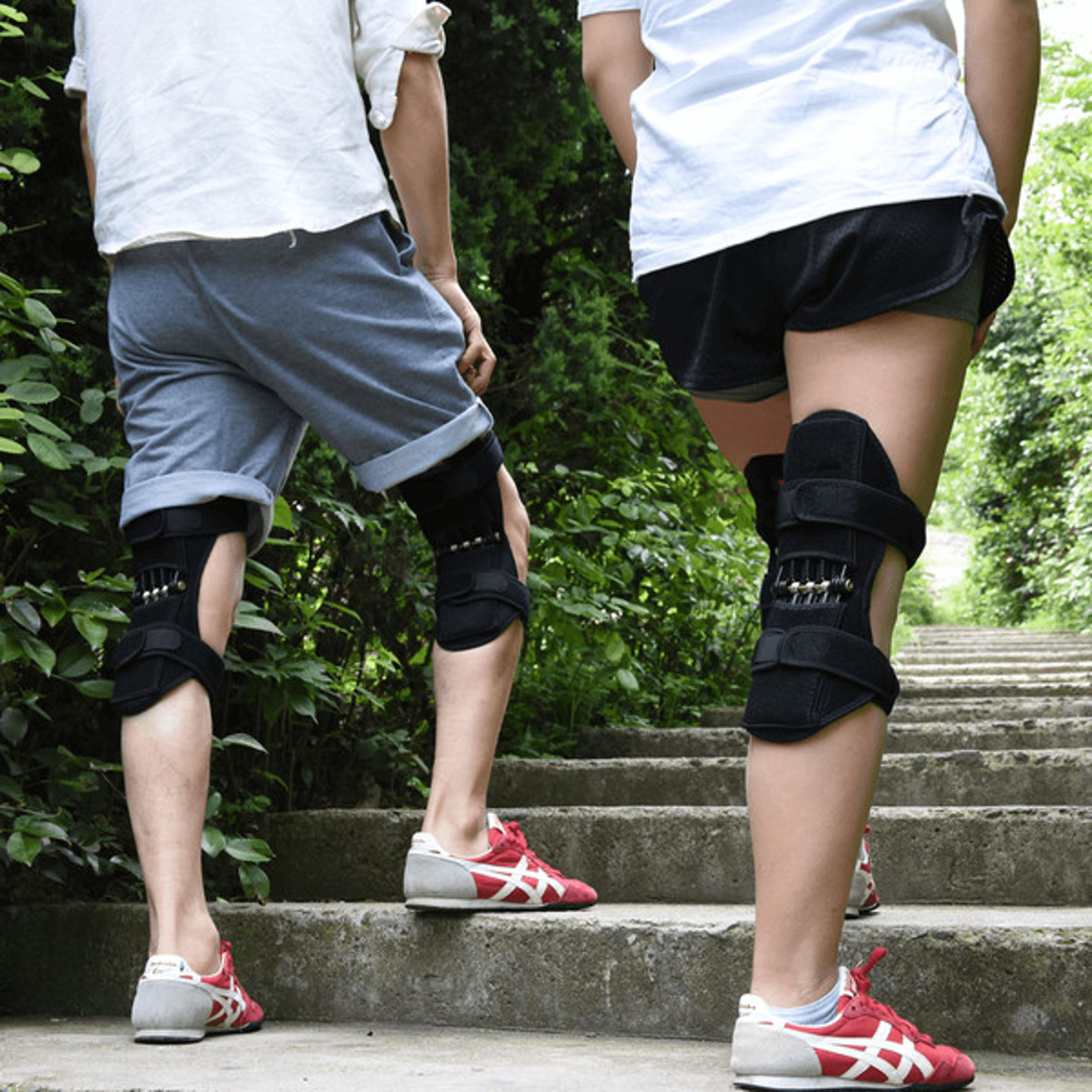 revolutionize your steps - enhanced power knee stabilizer pads for elderly, dual support & comfort