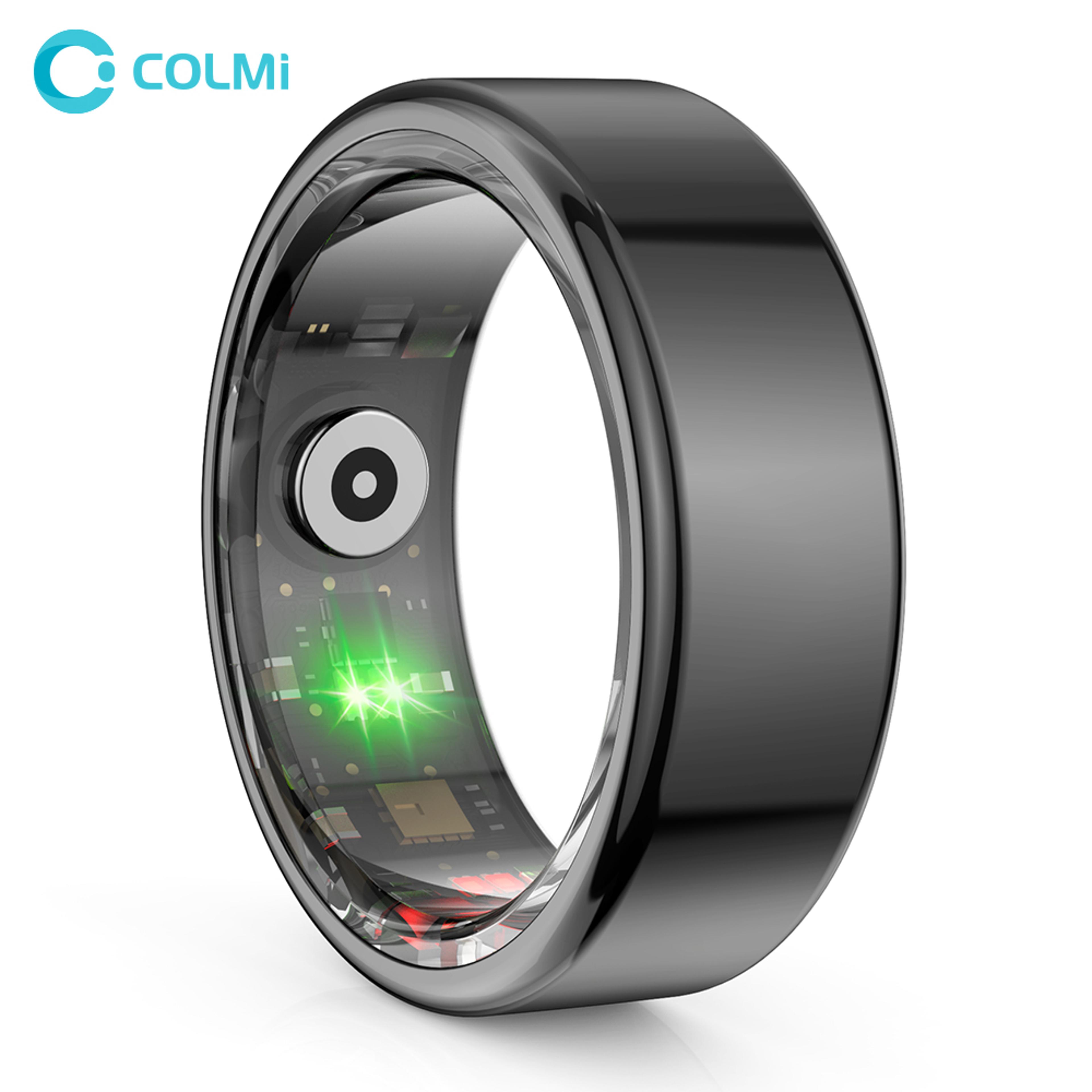 smart ring military grade titanium steel shell, health monitoring ip68 & 3atm, waterproof multi sport modes