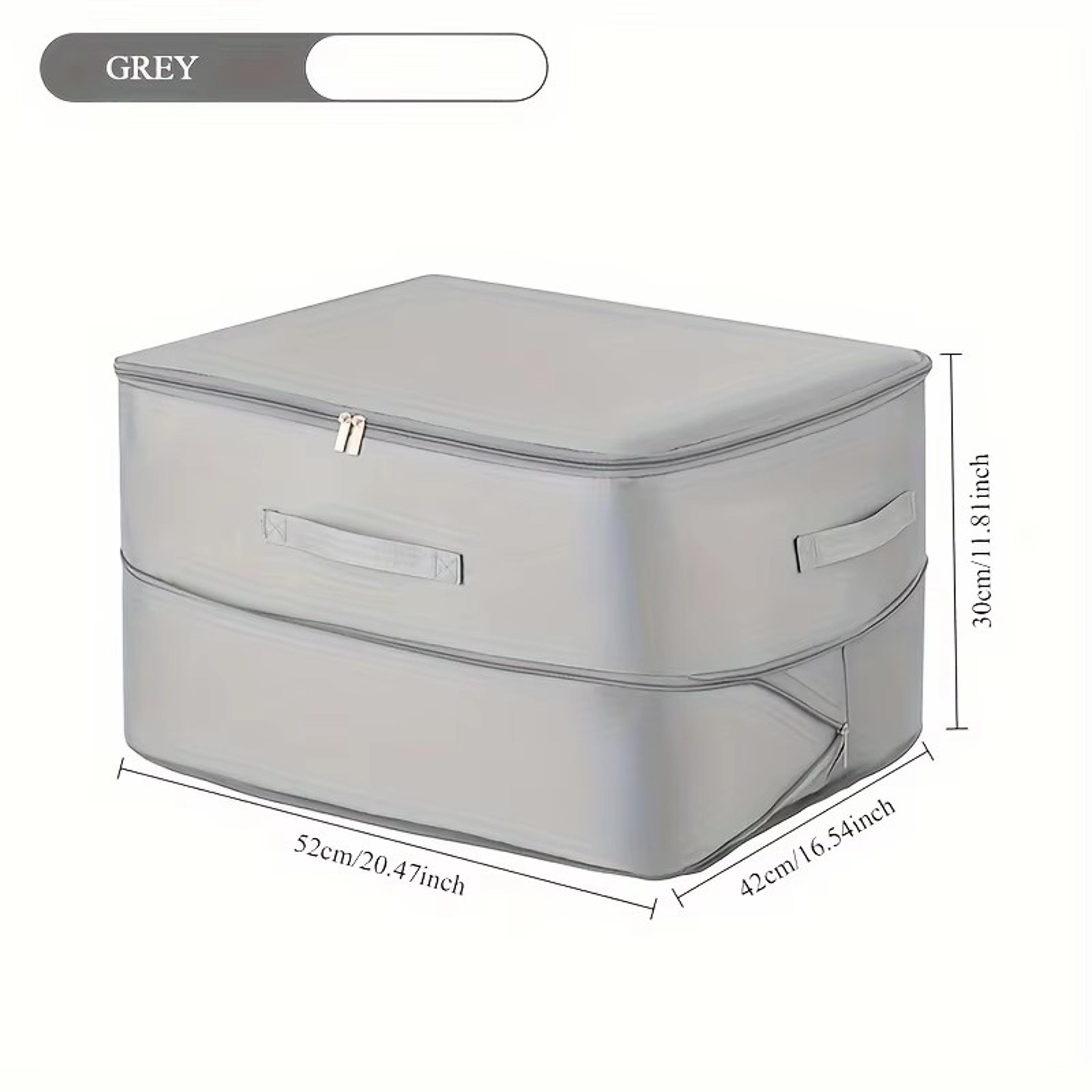 portable organizer for clothes, heavy-duty self-compressing storage bag, ideal for blankets, quilts, closet organization