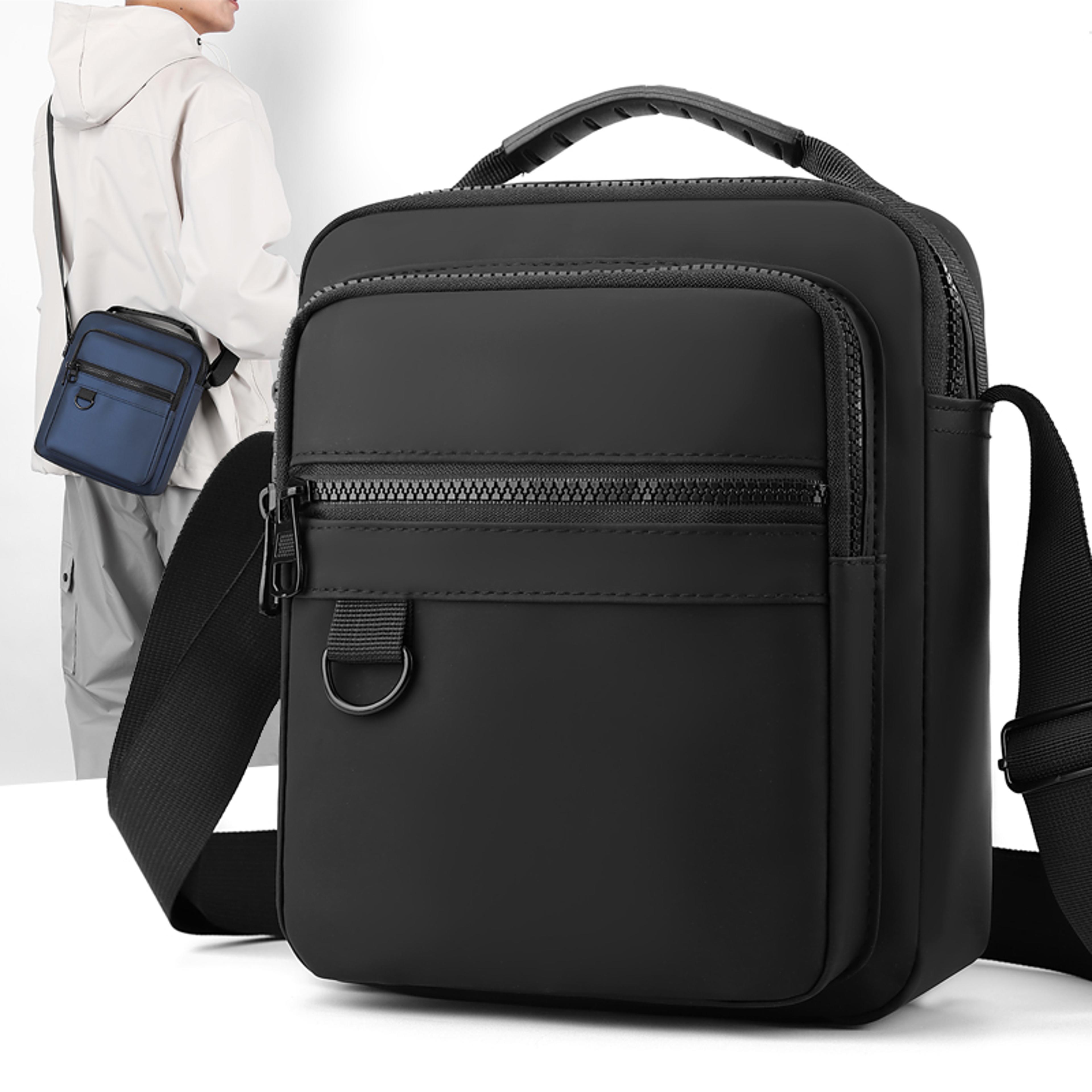 casual sports men's, business small backpack, men's shoulder bag, canvas crossbody bag