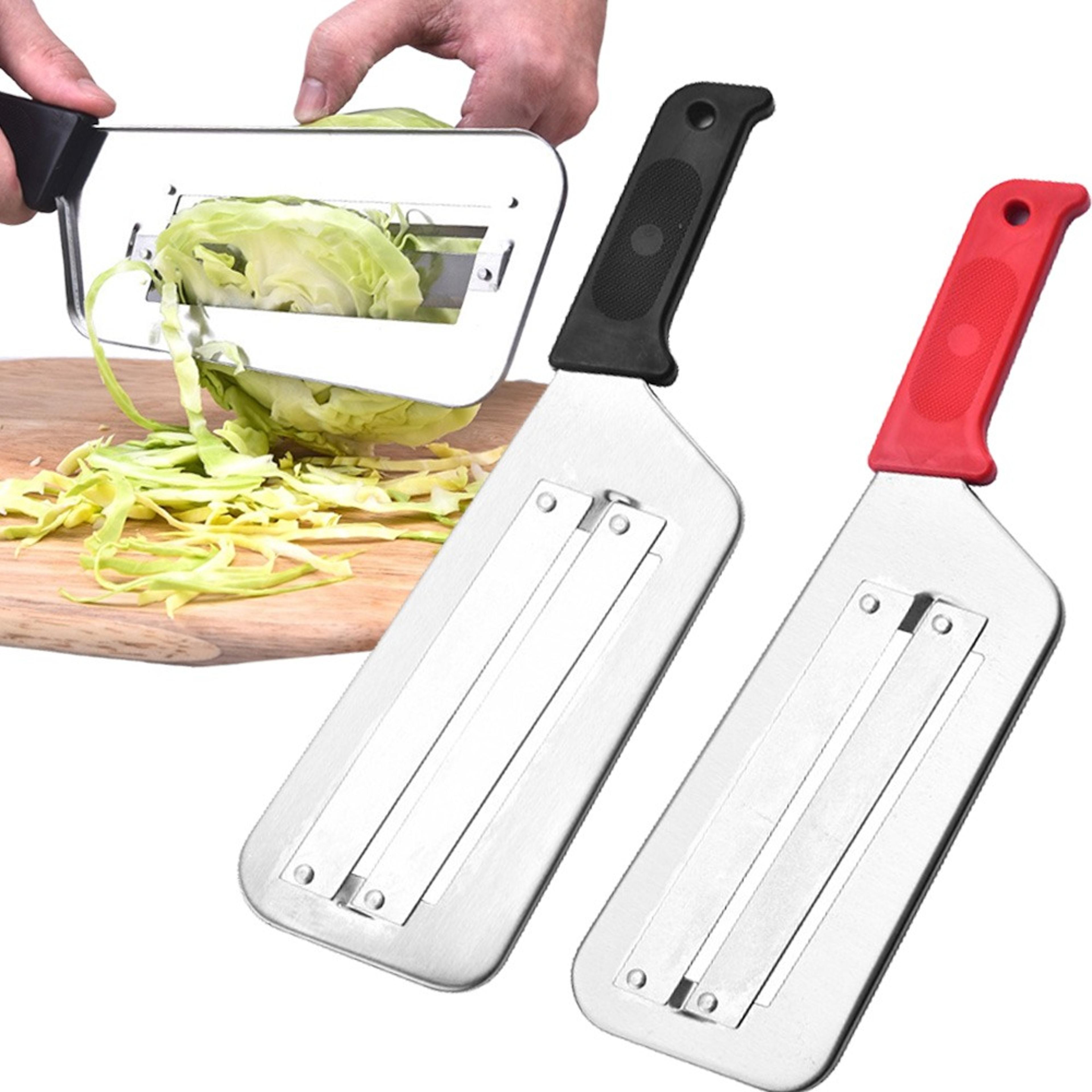 dual blade stainless steel cabbage shredder and vegetable peeler