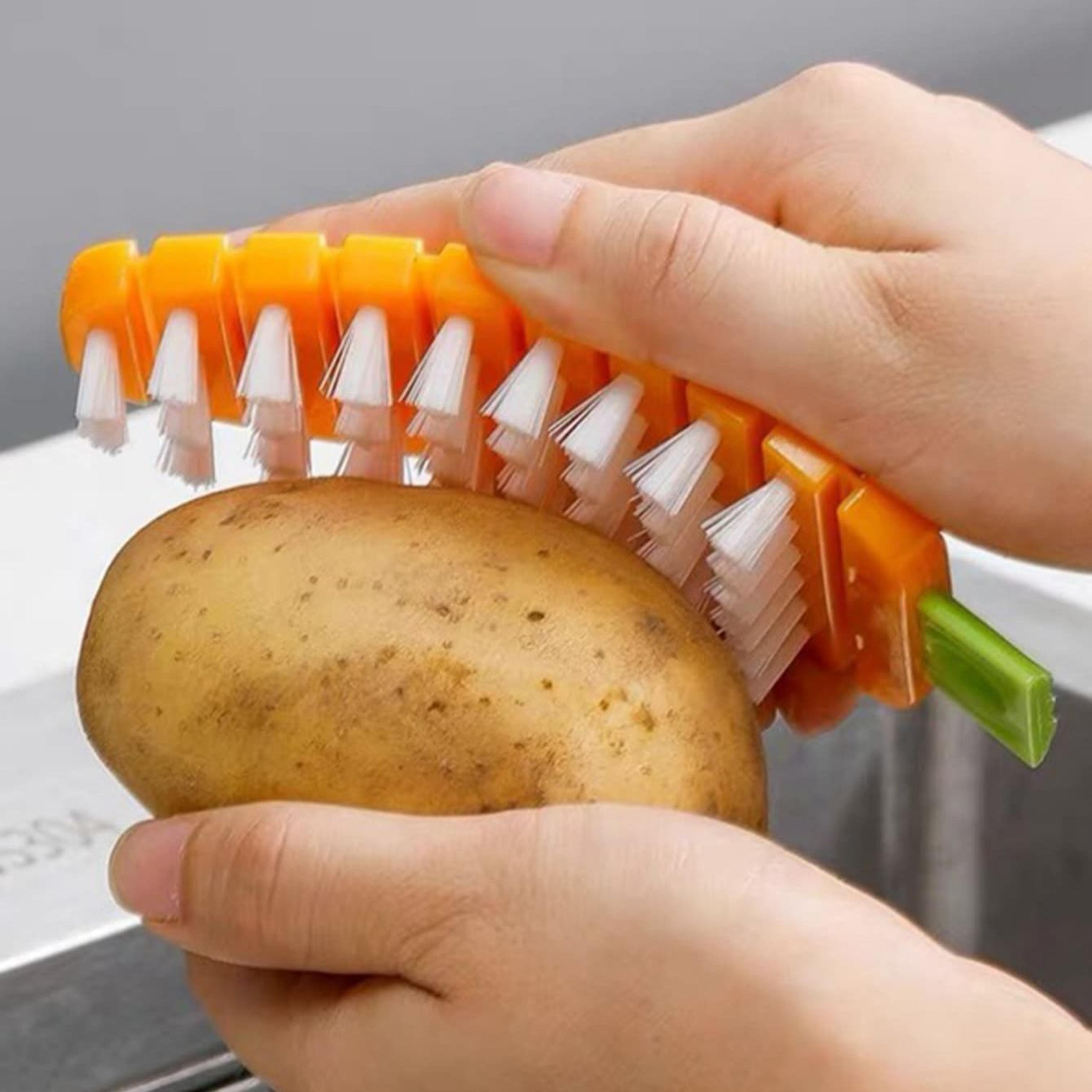 multifunctional flexible cleaning brush for fruits and vegetables, kitchen cleaning brush for fruits and vegetables
