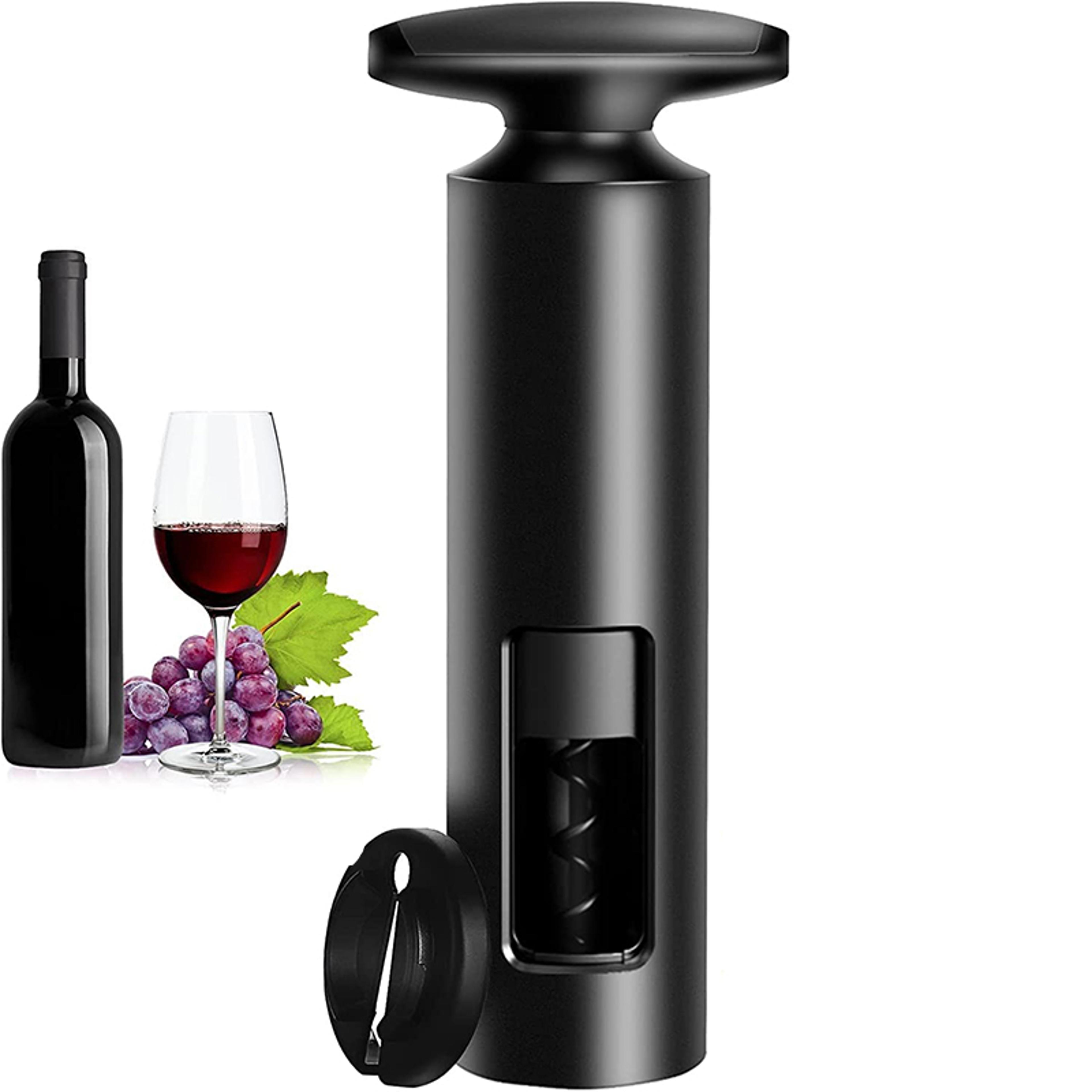 premium manual wine opener with foil cutter and easy twist corkscrew