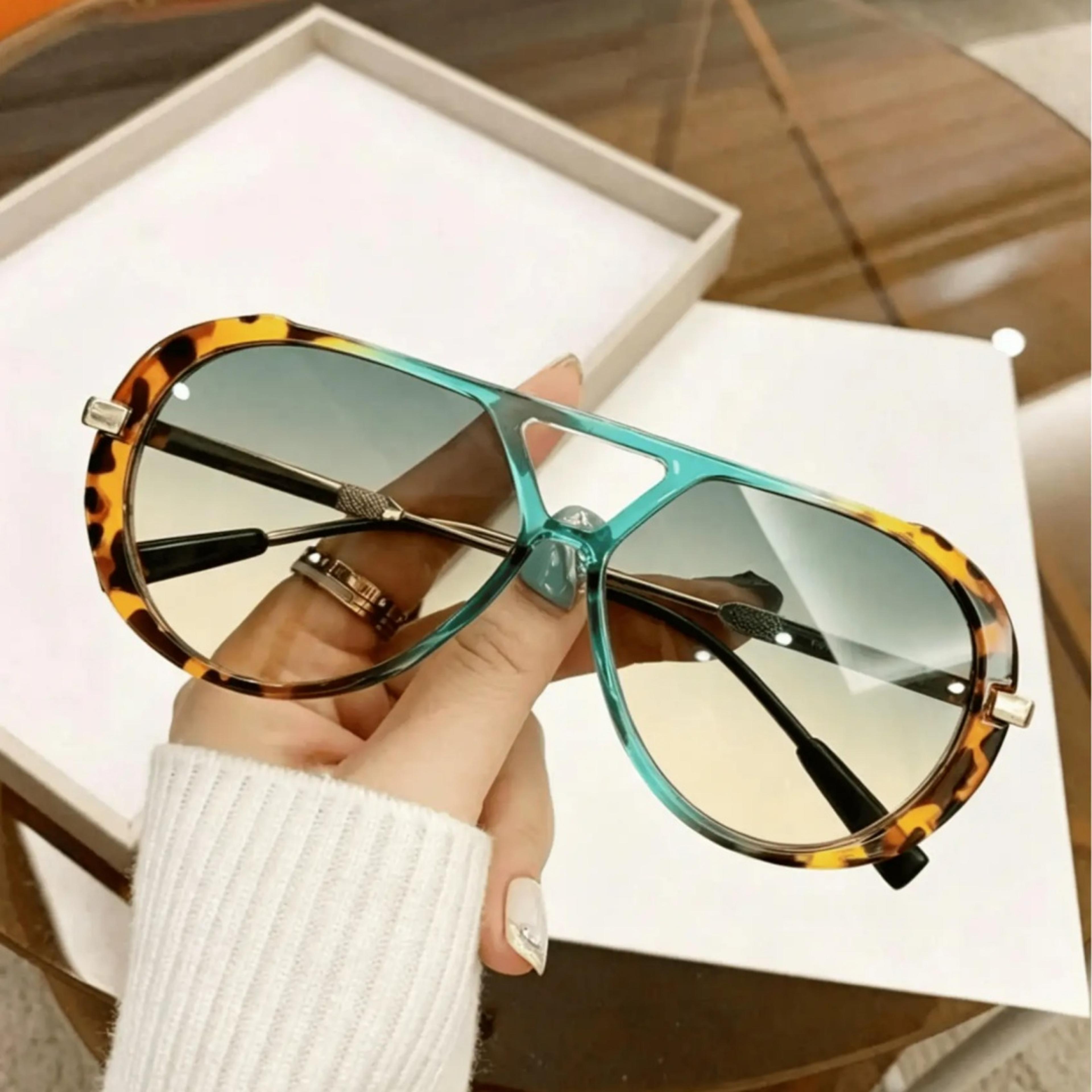 oversized pilot sunglasses retro aviator uv protection designer shades for women & men