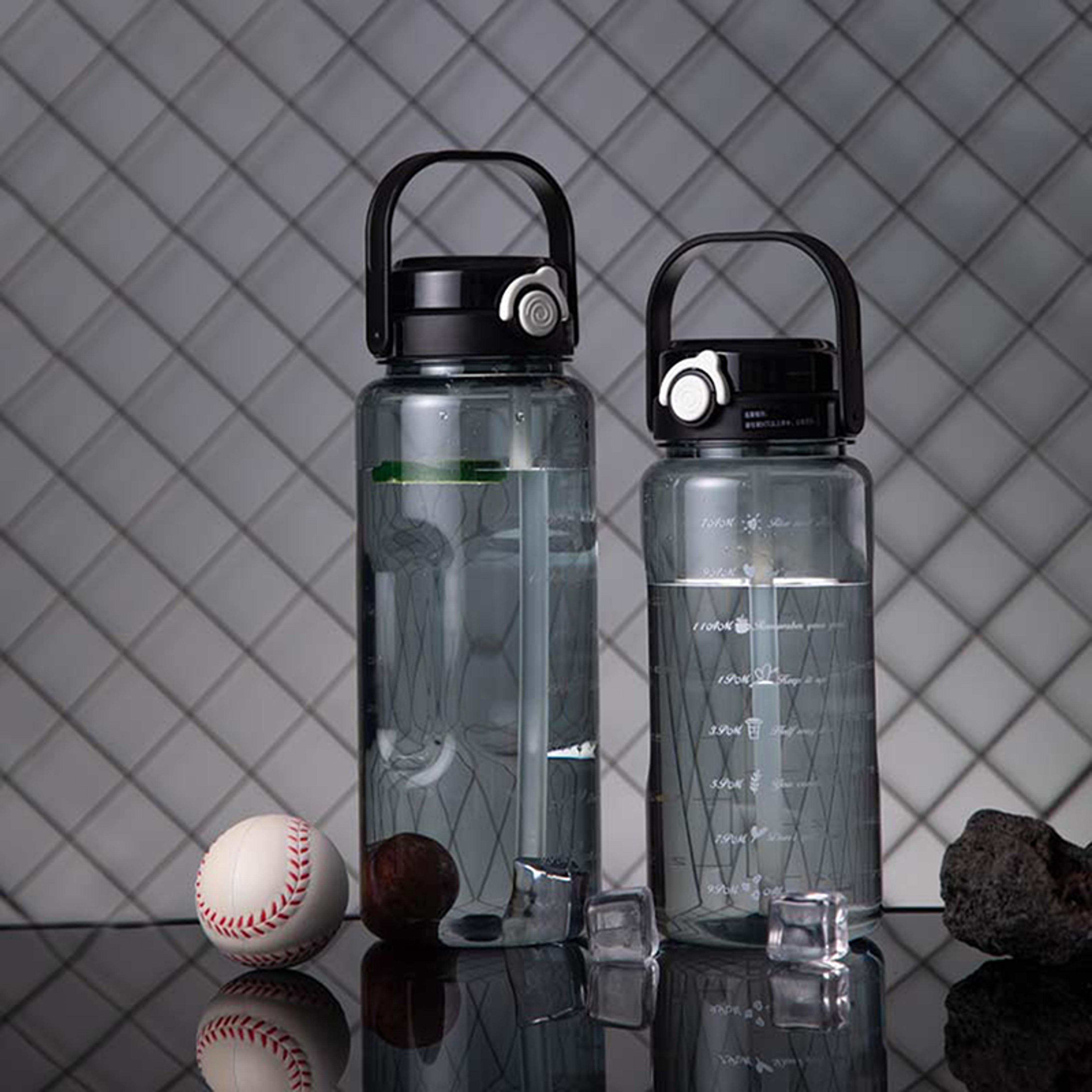 hydra track motivational water bottle with straw large capacity time marker bottle