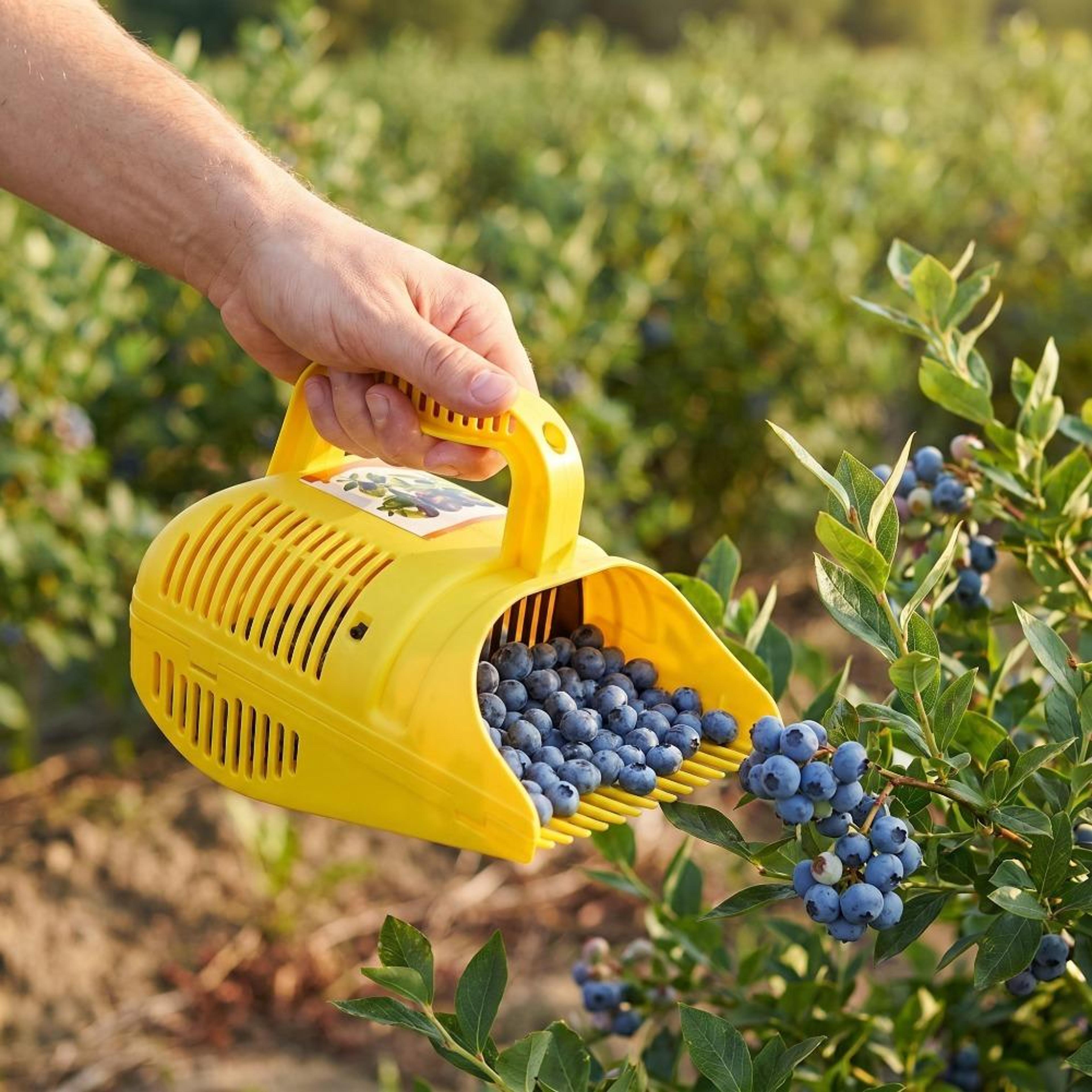 portable blueberry picker comb berry harvesting tool with ergonomic handle