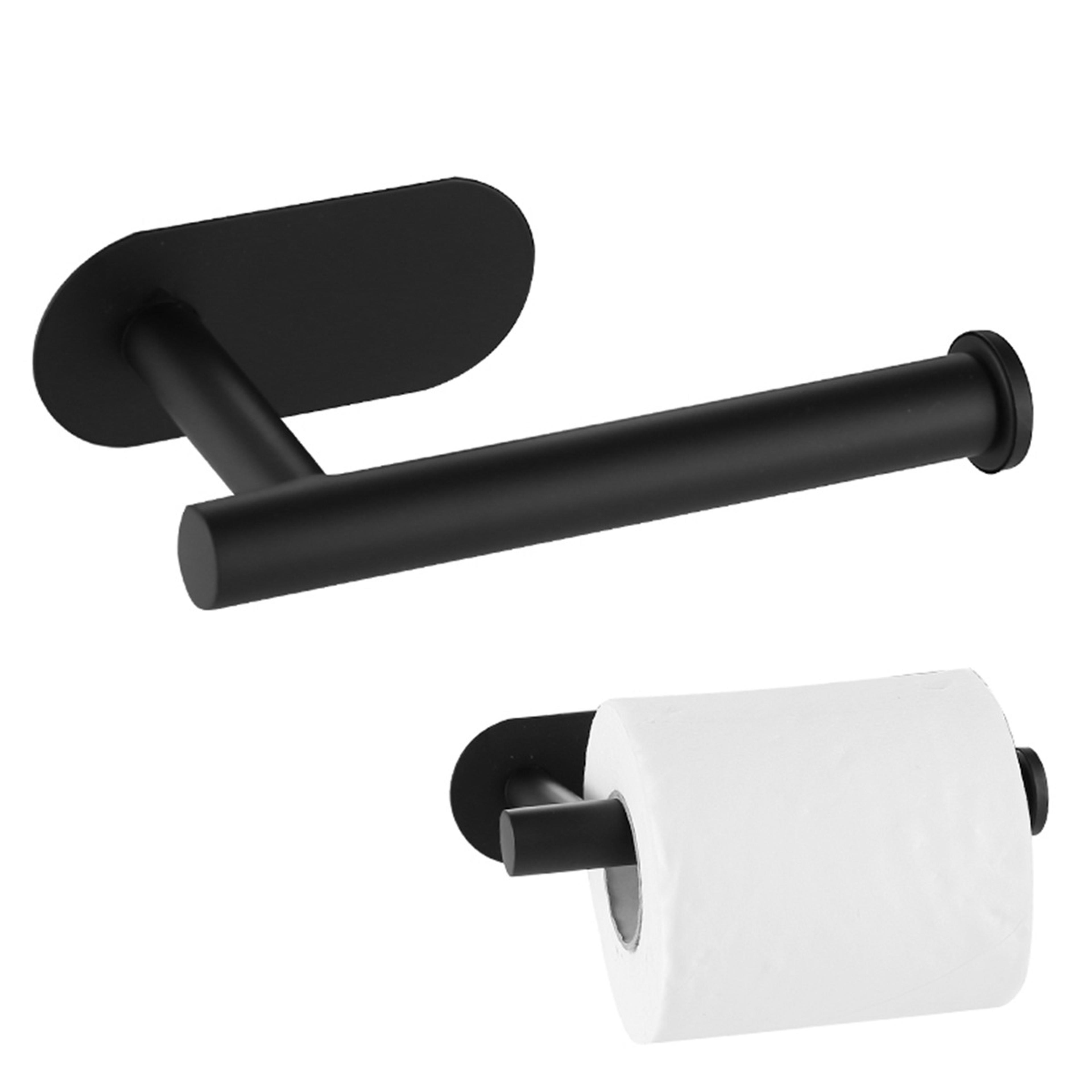 stainless steel adhesive toilet paper holder no drill waterproof bathroom tissue stands
