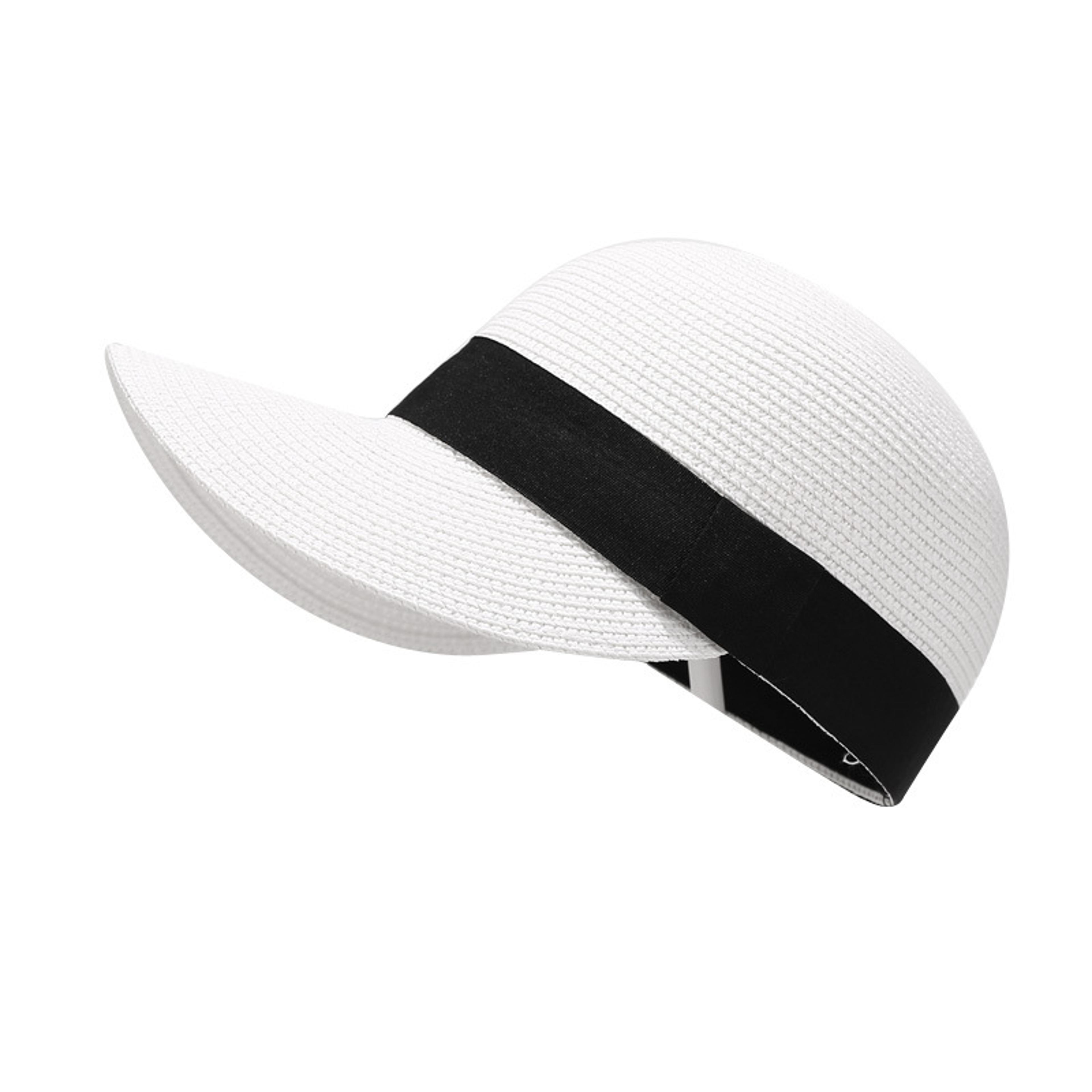 breezy panama straw sun hat for women breathable beach travel visor cap