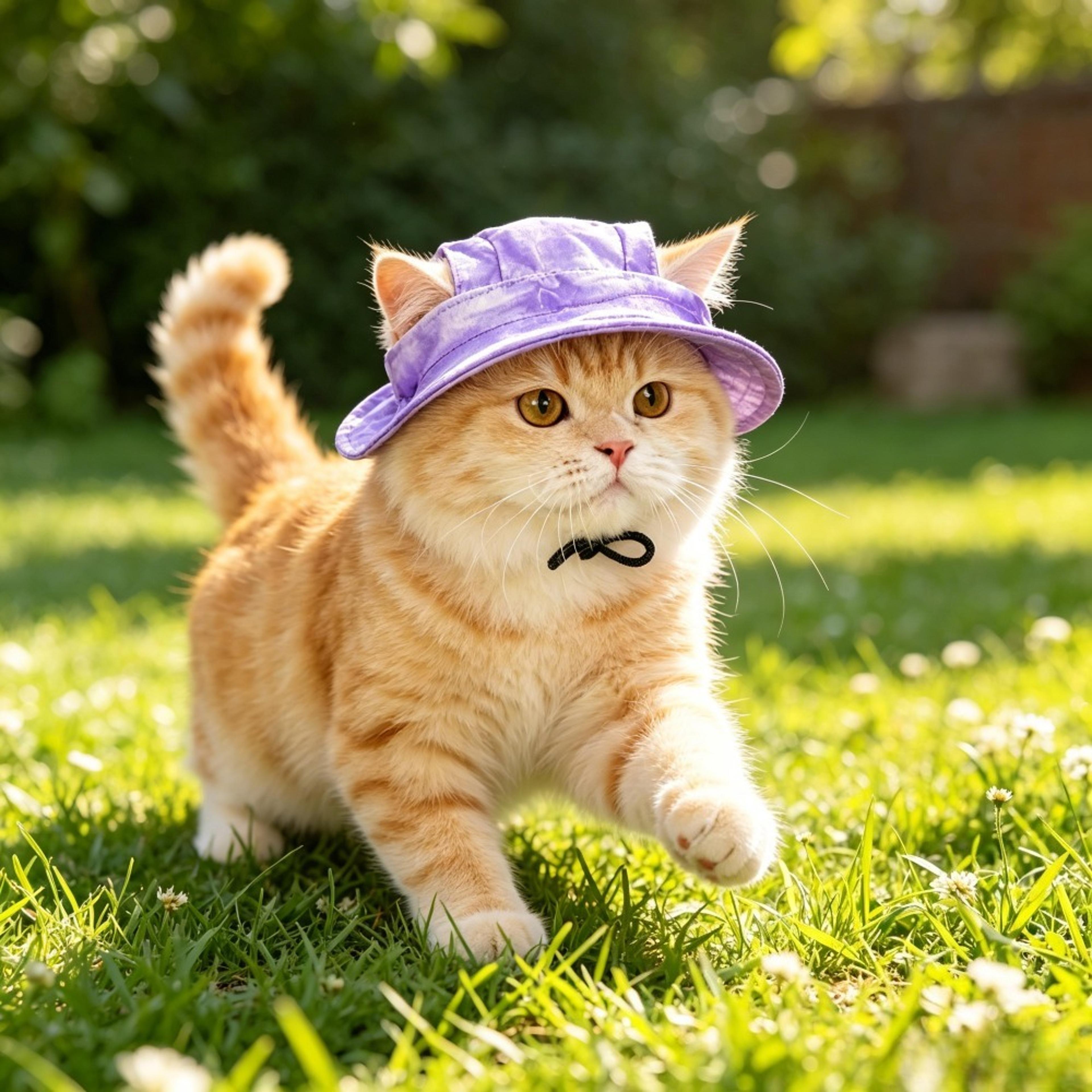 adjustable pet sun hat with ear holes uv protection pet bucket hat for cats & dogs