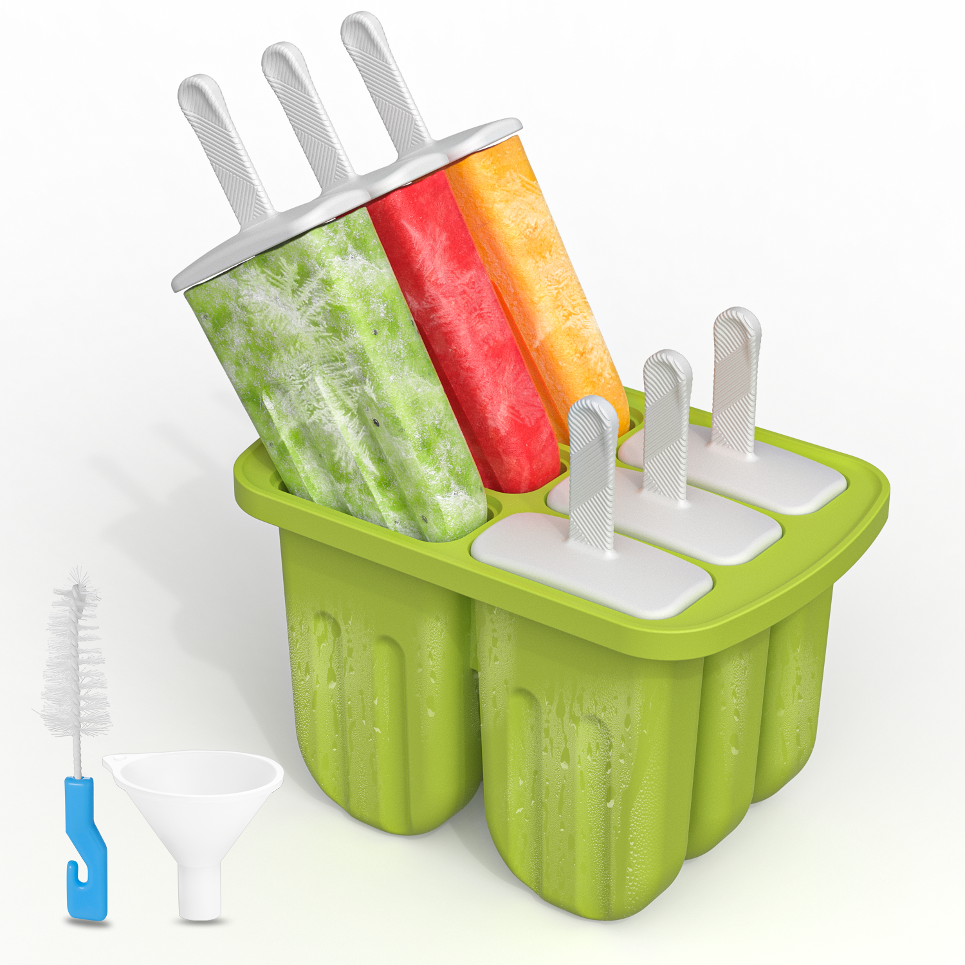 cavity silicone popsicle mold reusable popsicle maker for homemade ice cream & frozen treats