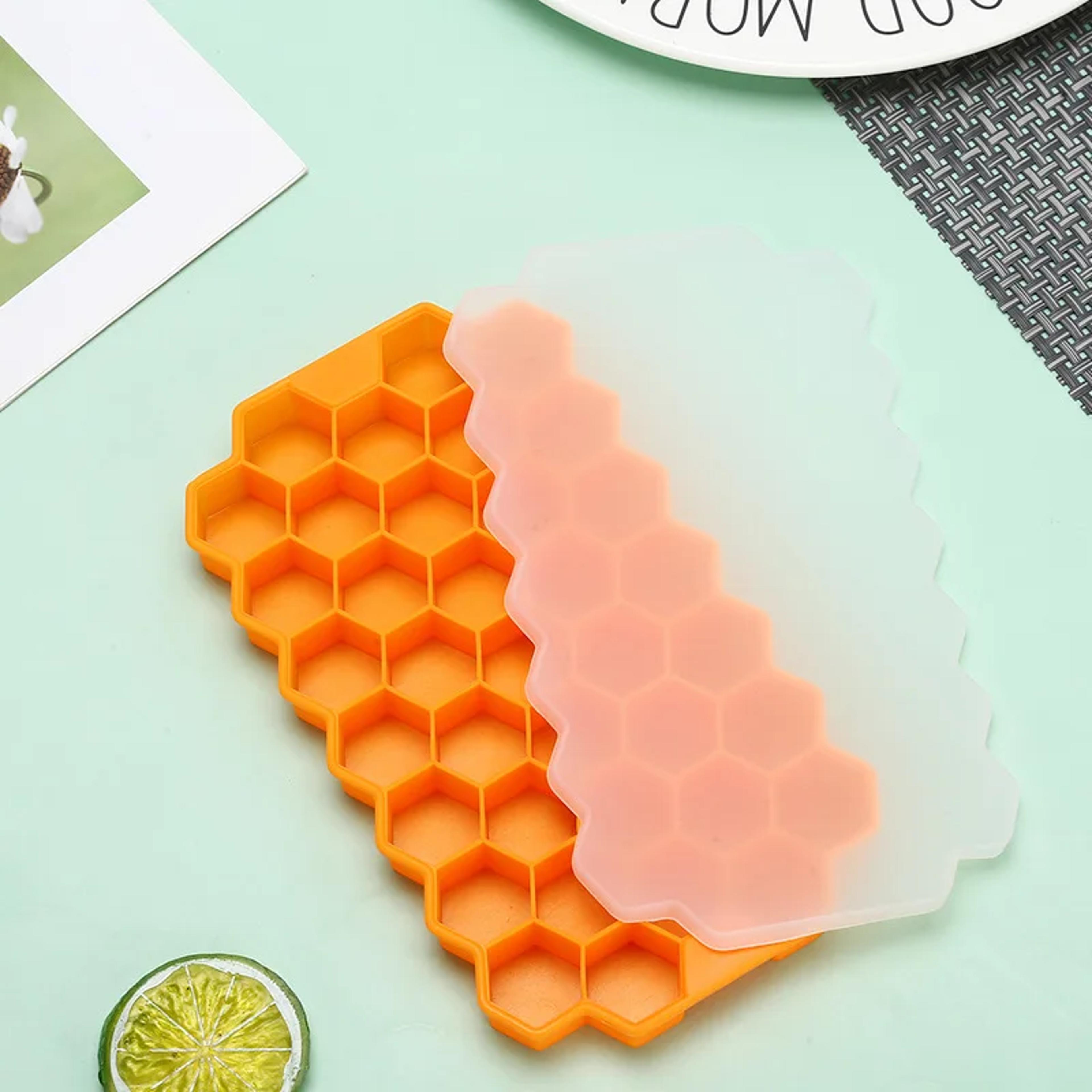 honeycomb silicone ice cube tray hexagon ice cube mold for chilled drinks and cocktails