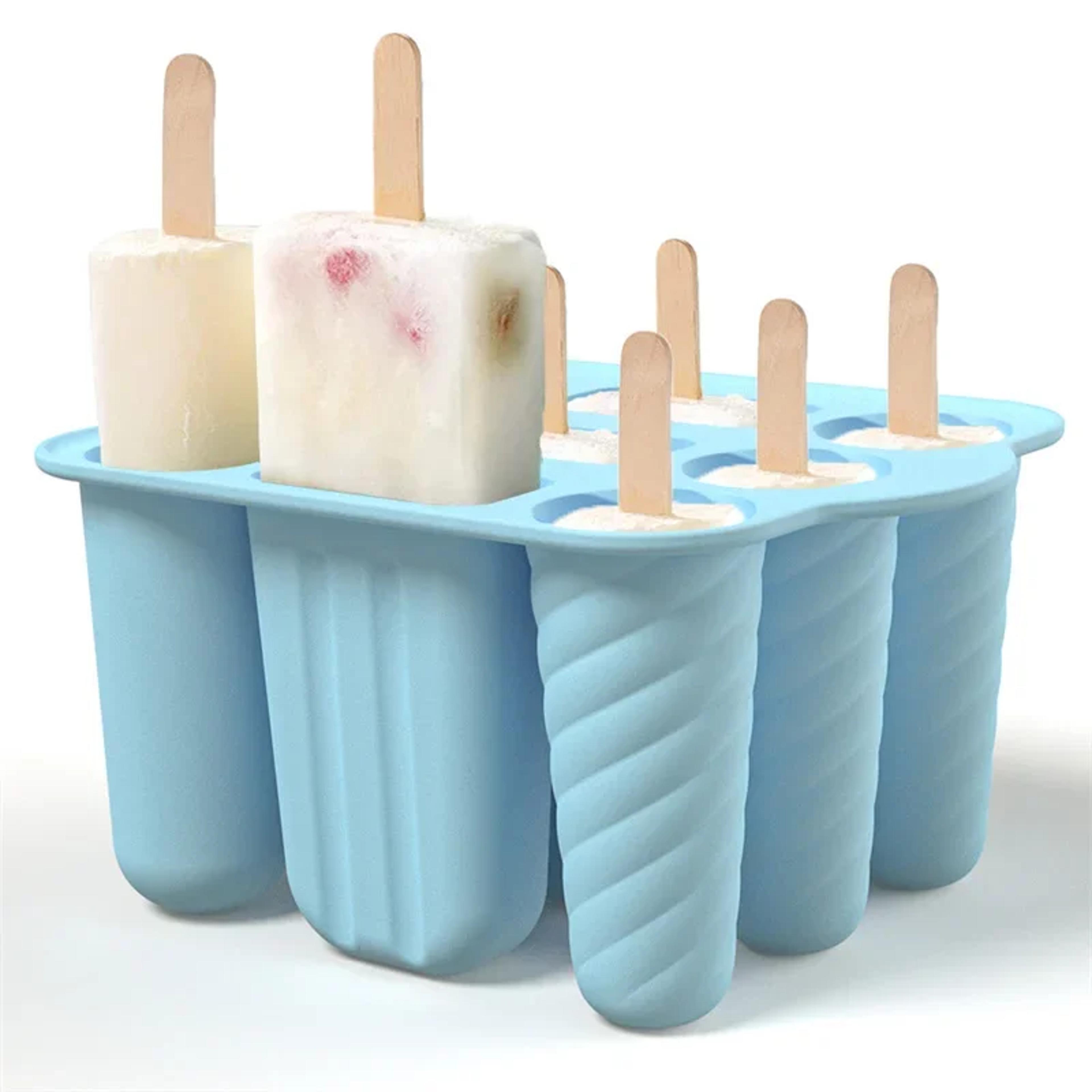 cavity silicone popsicle molds with sticks easy release ice pop molds for homemade frozen treats