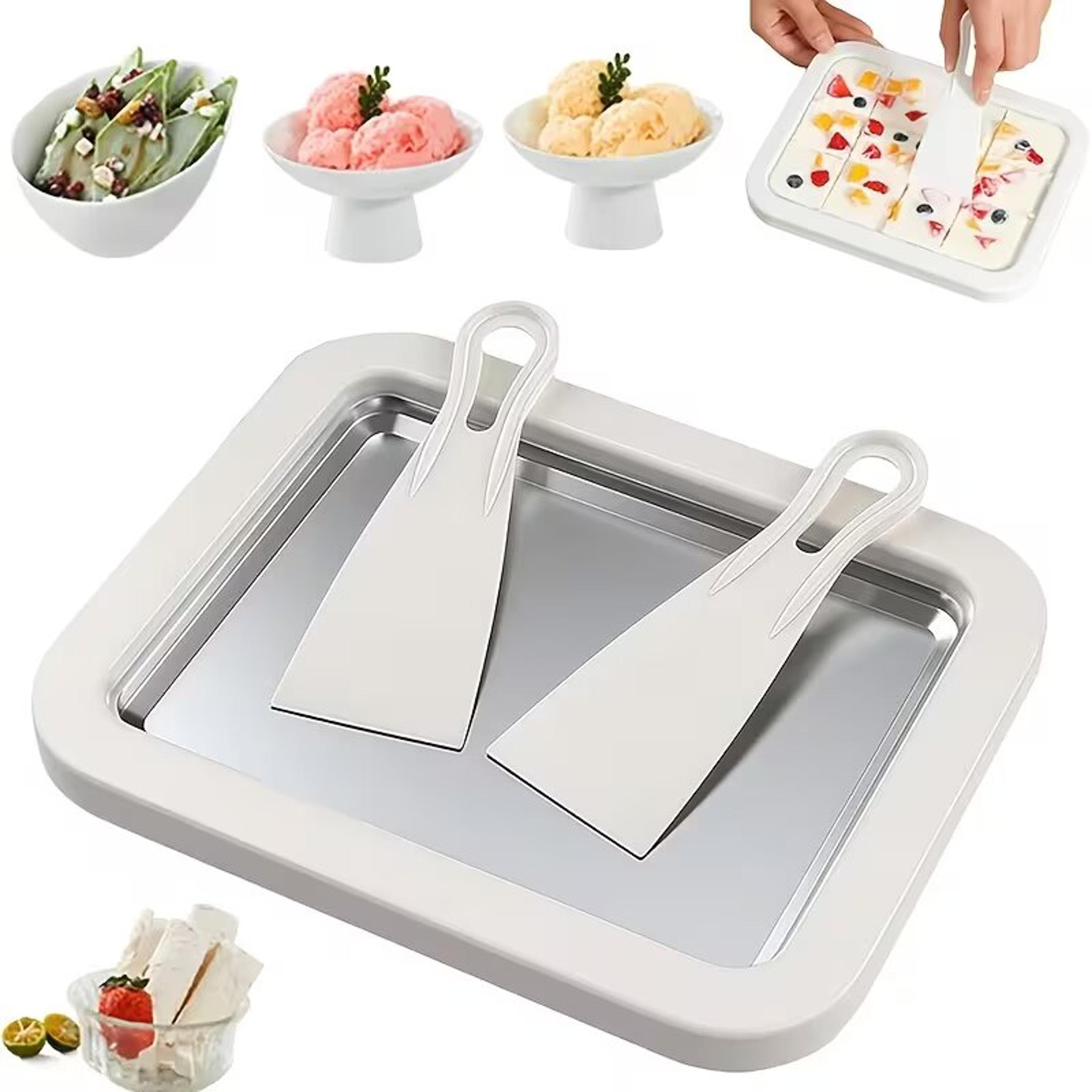 frost roll cordless rolled ice cream maker plate for homemade frozen desserts