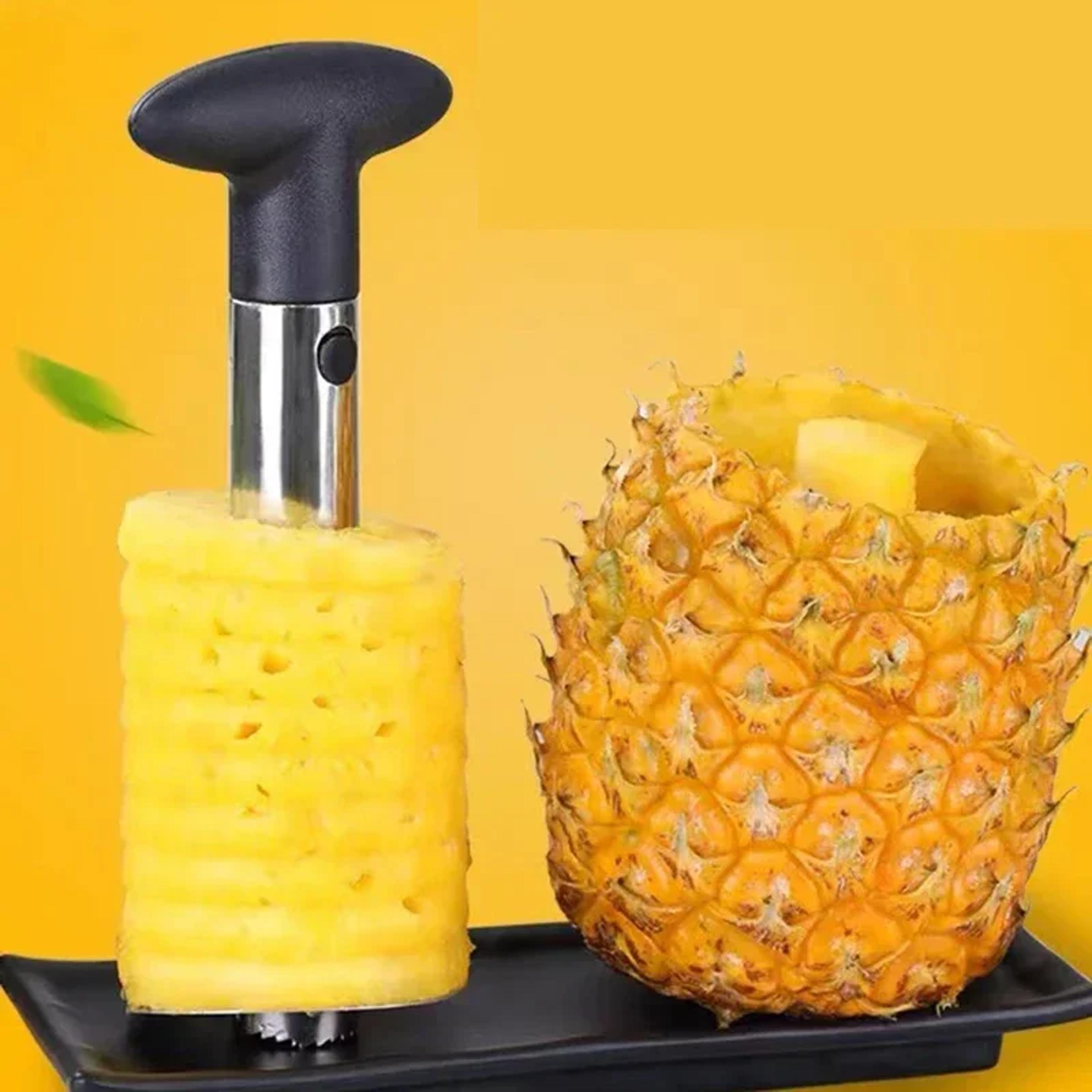 stainless steel pineapple cutter and pineapple peeler easy fruit corer kitchen gadget