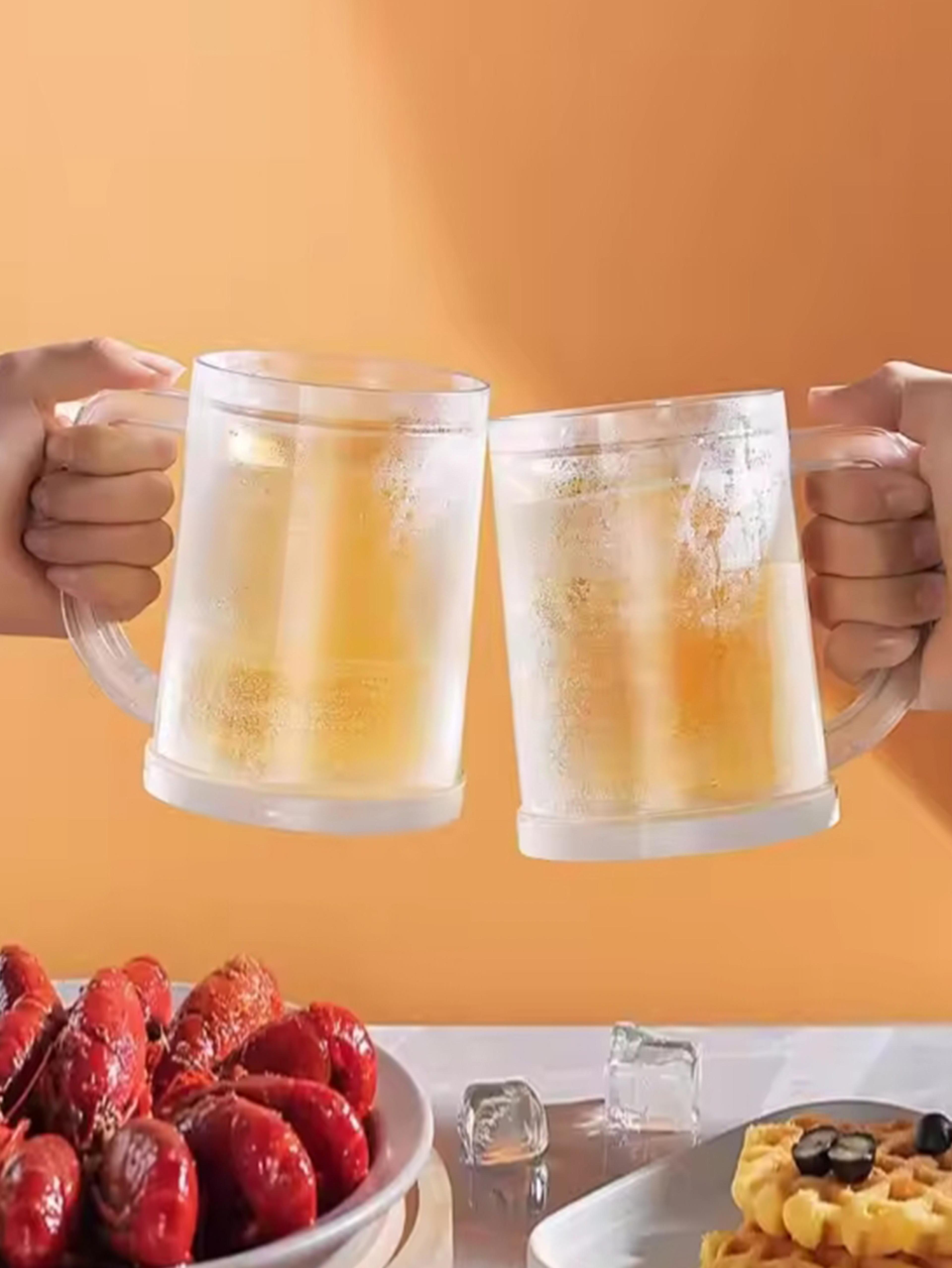 arctic chill freezer beer mug double wall insulated frozen ice cups