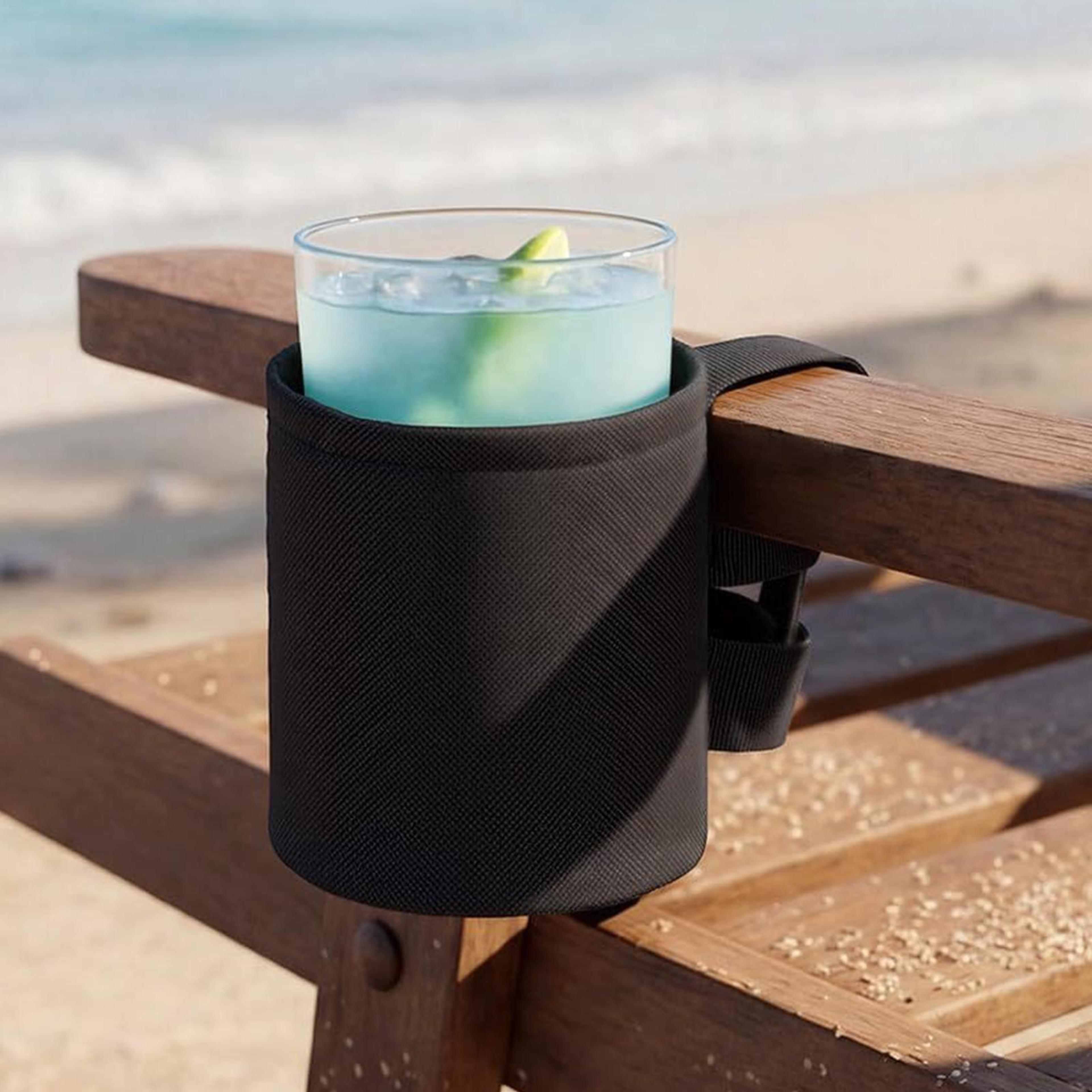 beach chair cup holder organizer waterproof mesh chair drink holder