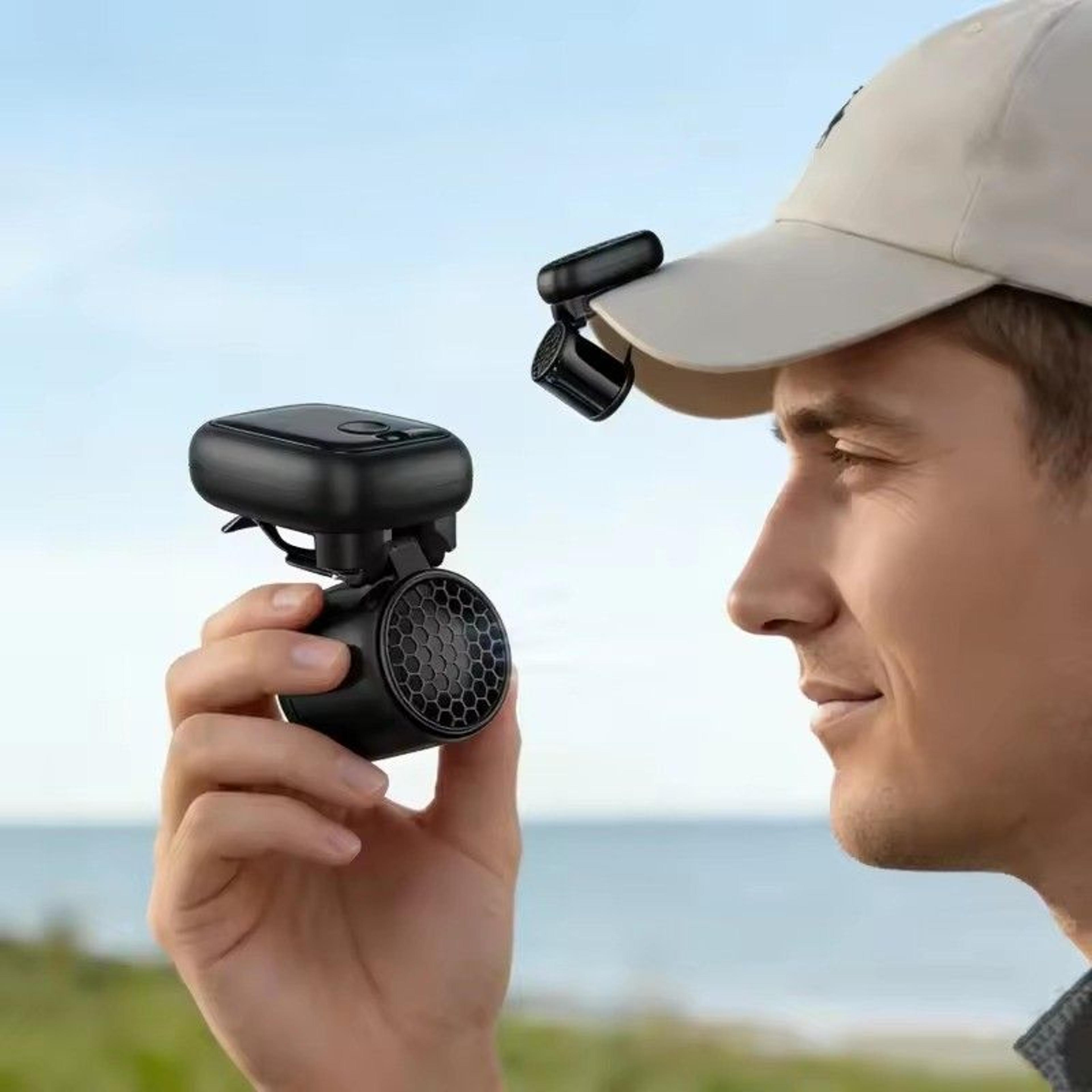 arctic breeze clip on hat fan portable wearable cooling fan usb rechargeable speed mini fan