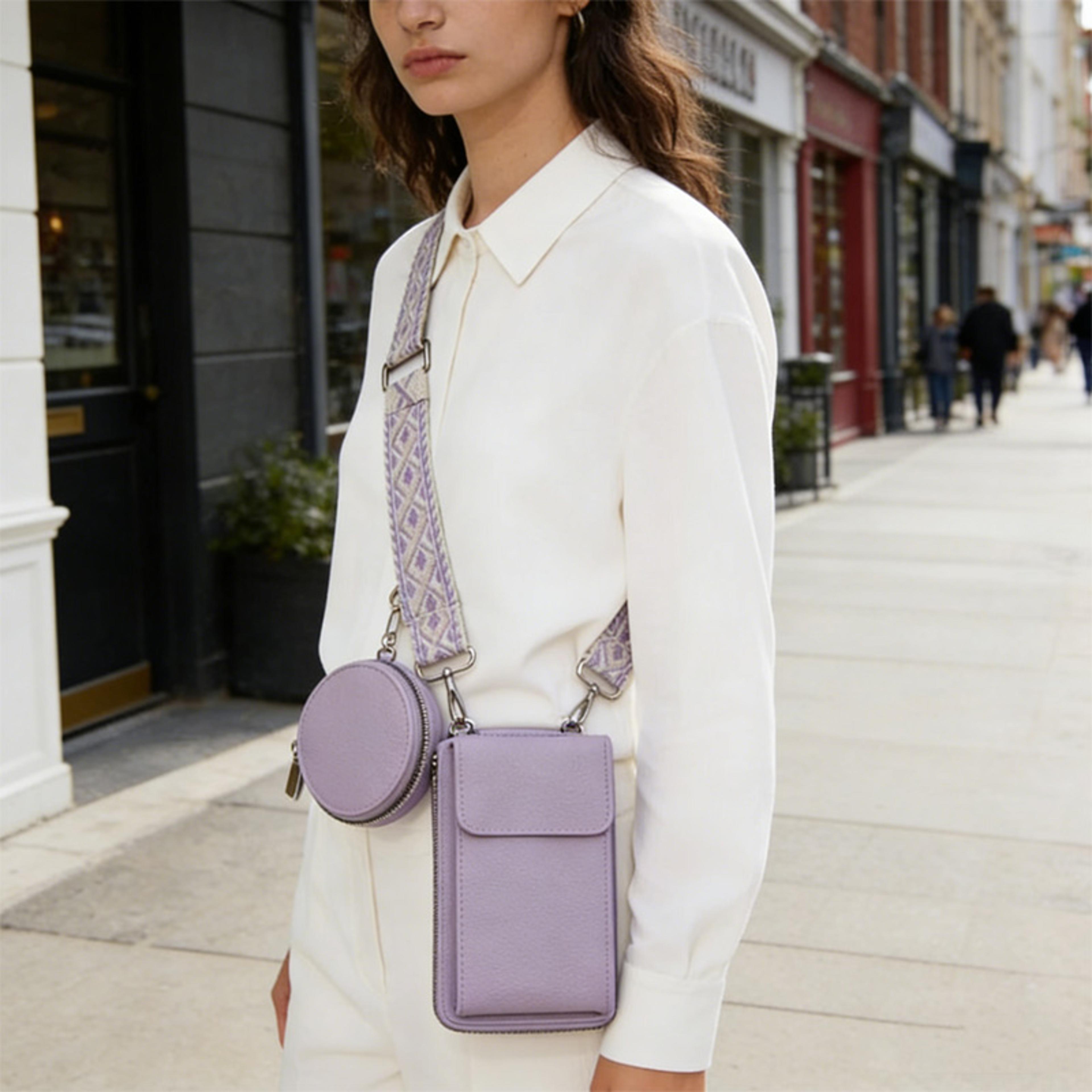 buylor phone crossbody bag leather mini shoulder bag for women travel & everyday essentials