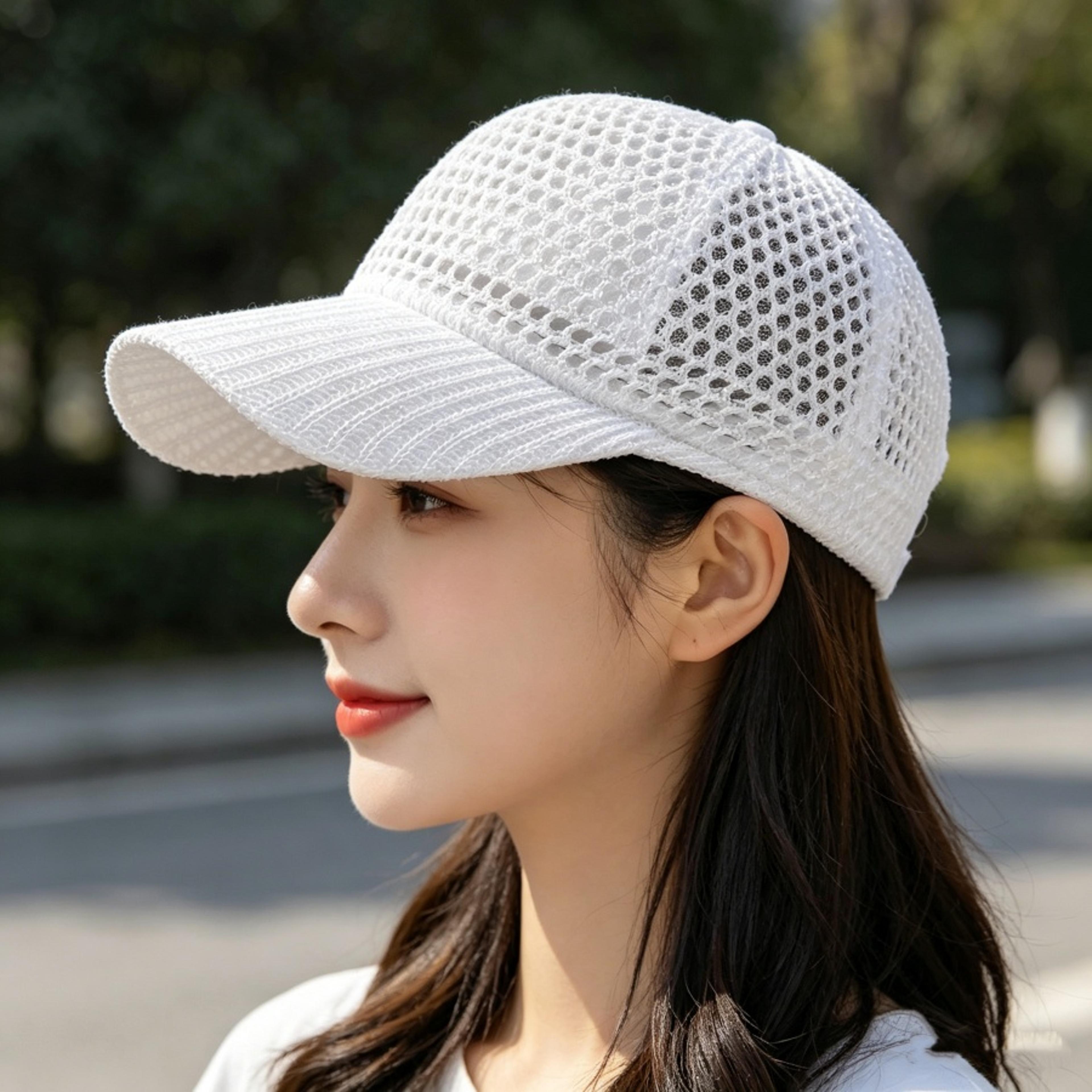 breathable mesh baseball cap quick dry sun protection running hat for men and women