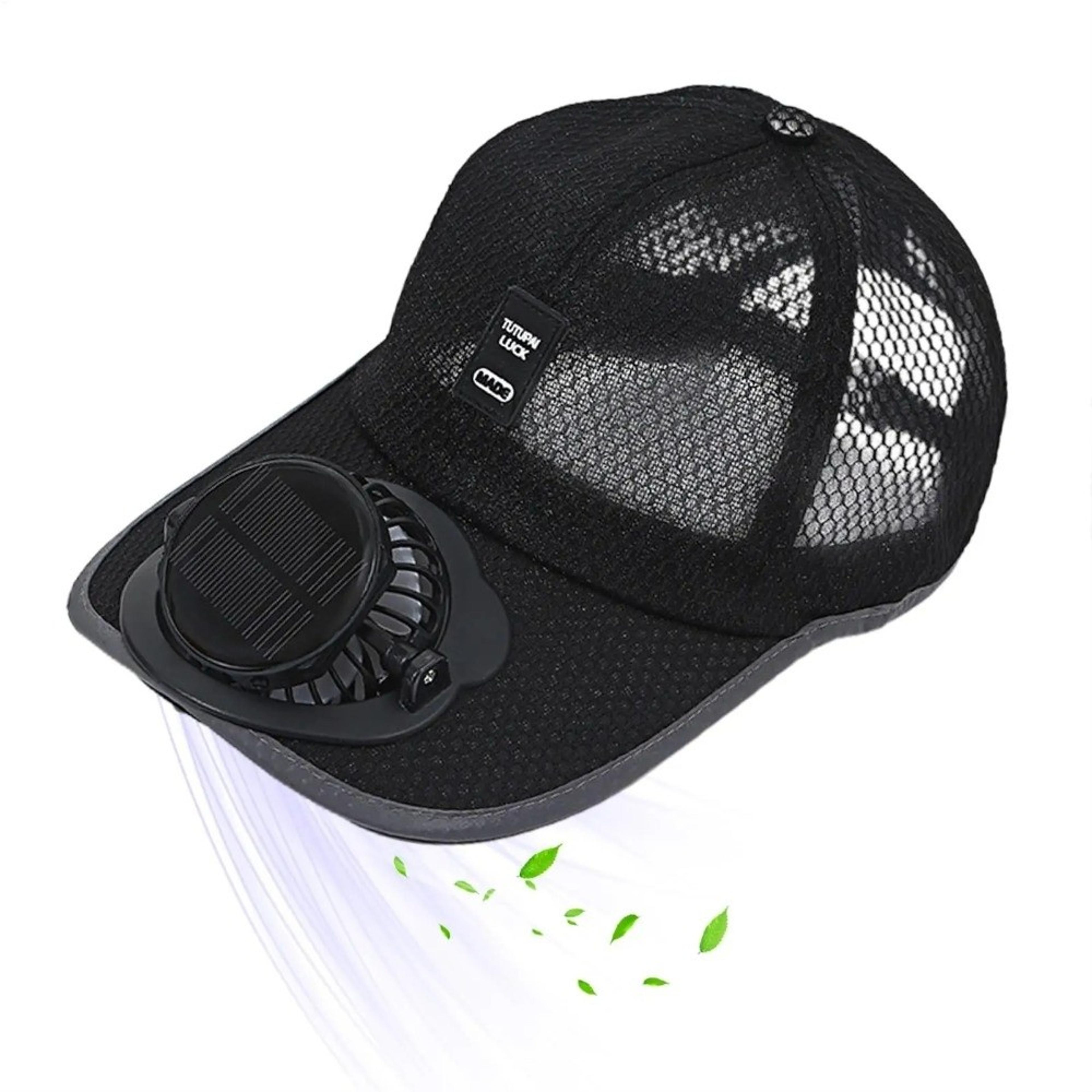 solar powered fan hat with uv protection lightweight cooling hat for fishing & outdoor adventures