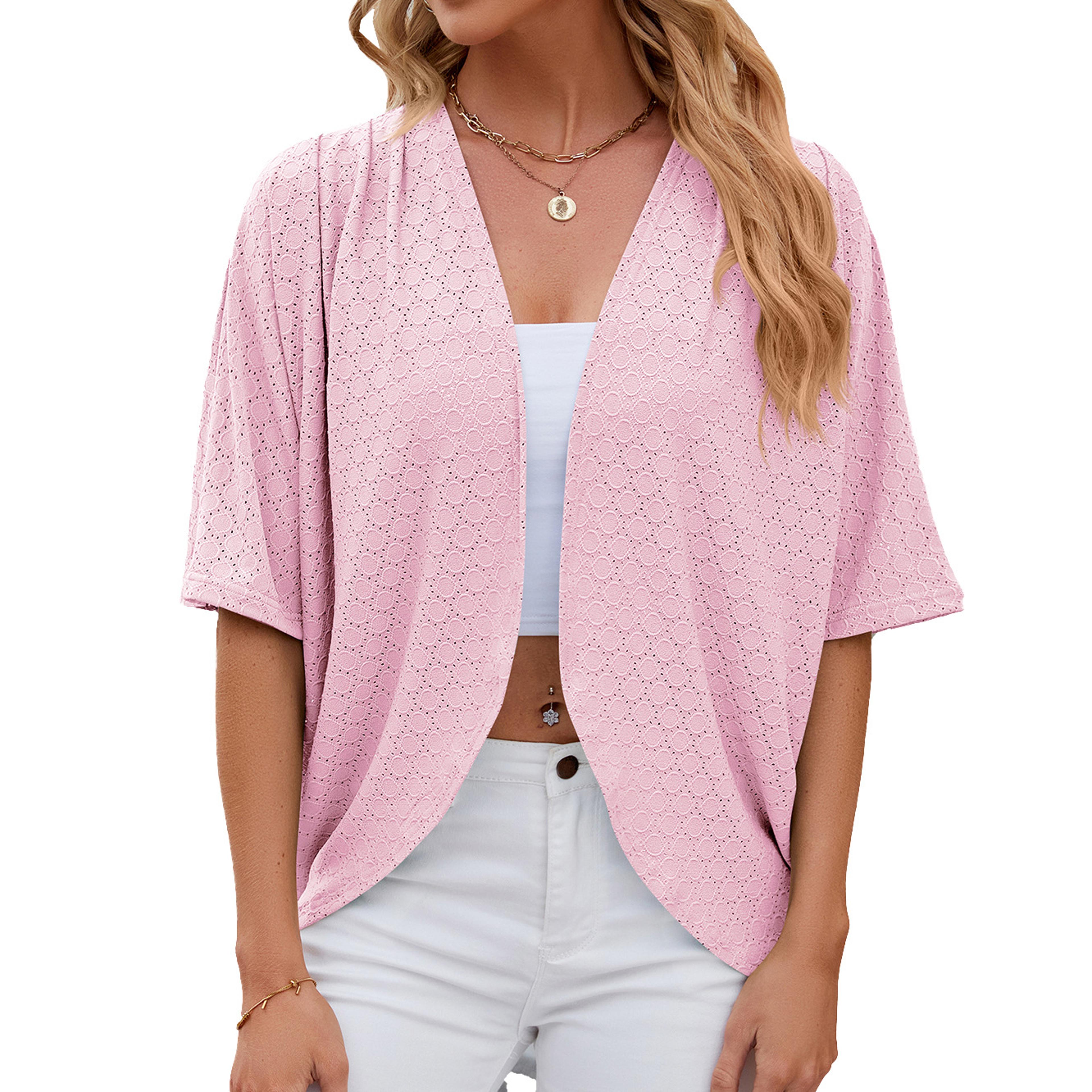women's crochet cardigan lightweight summer boho cover up hollow knit open front