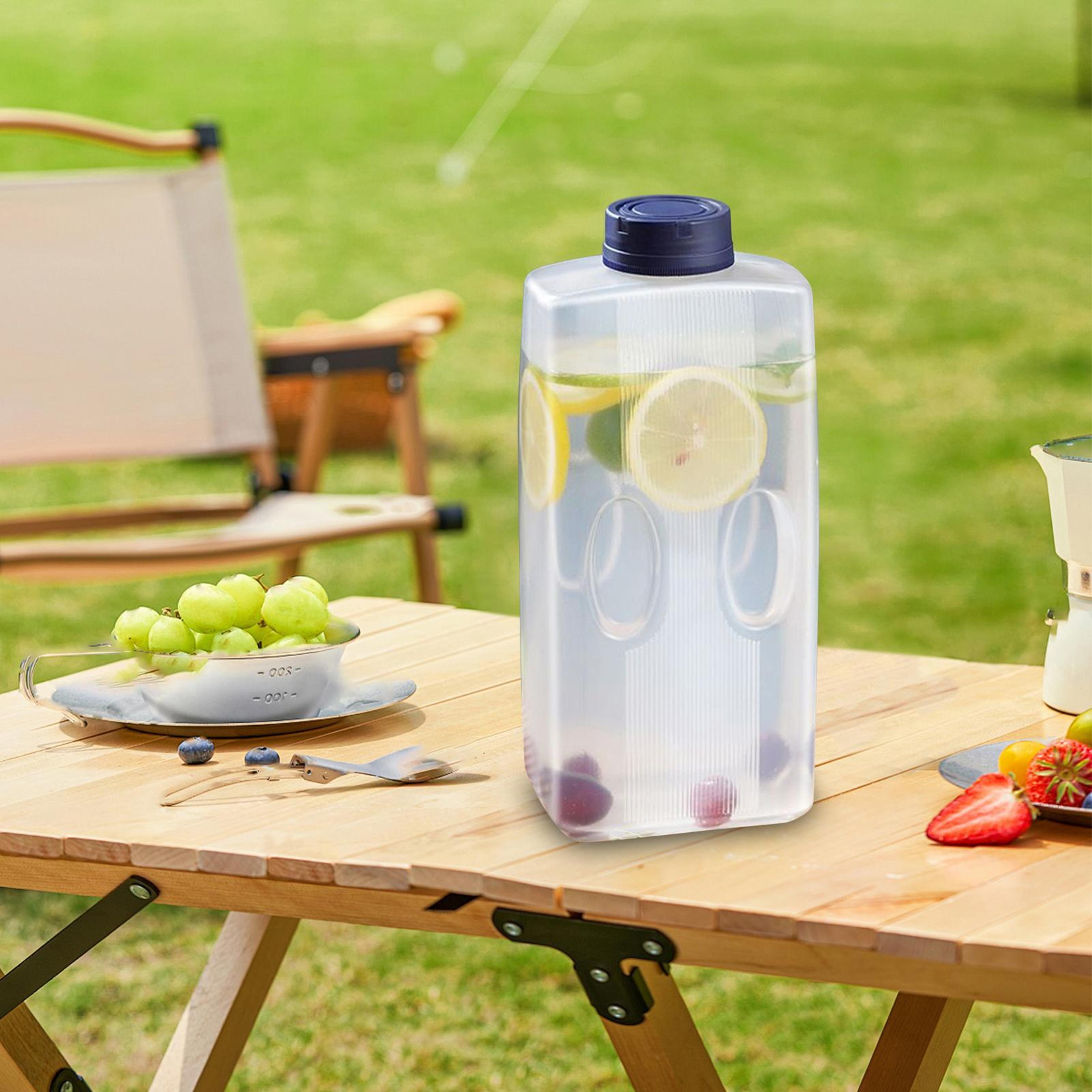 water pitcher with lid large capacity refrigerator water jug for juice, tea & cold drinks