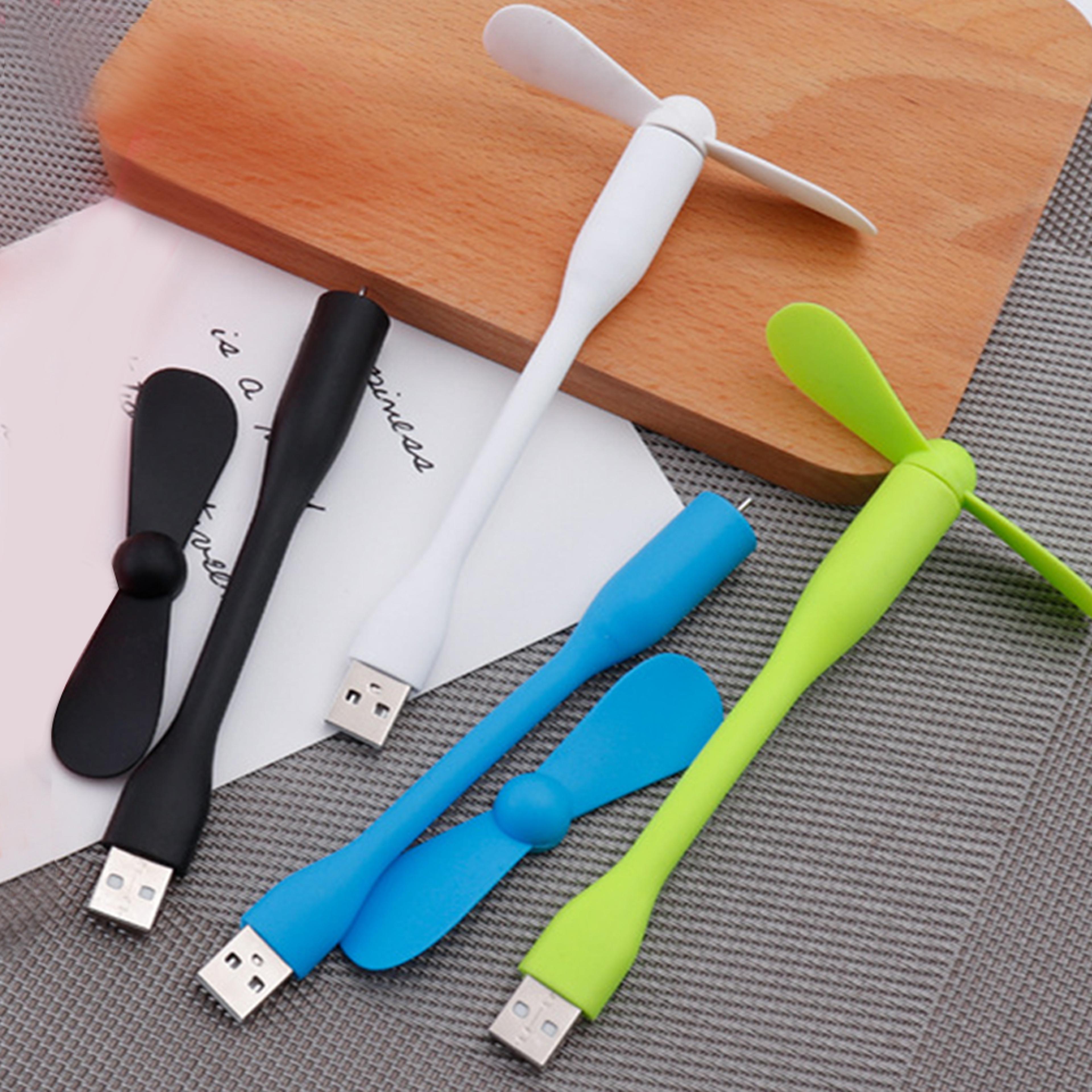 usb mini fan portable flexible cooling fan for laptop, power bank & usb devices
