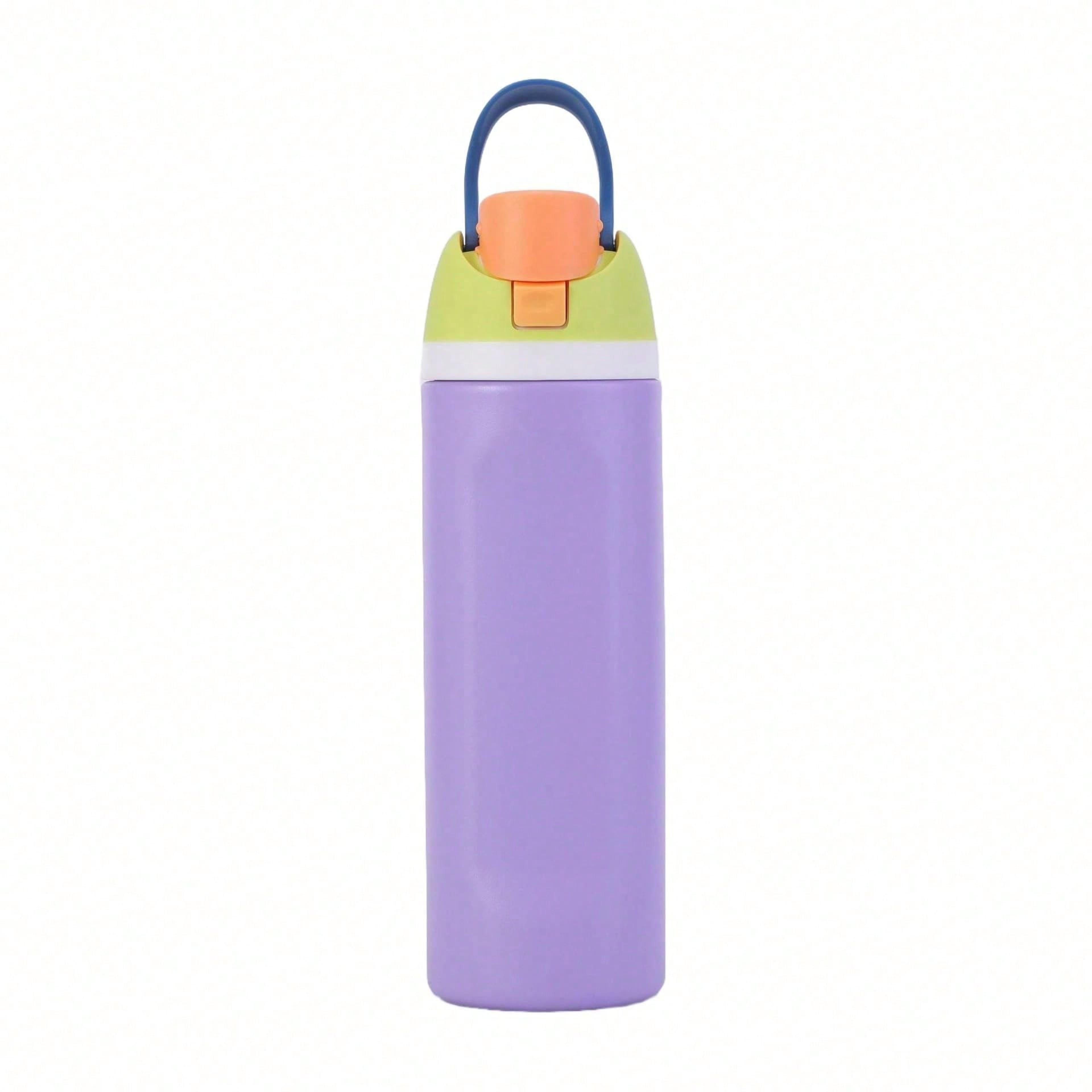 insulated water bottle with straw & handle stainless steel tumbler thermal flask