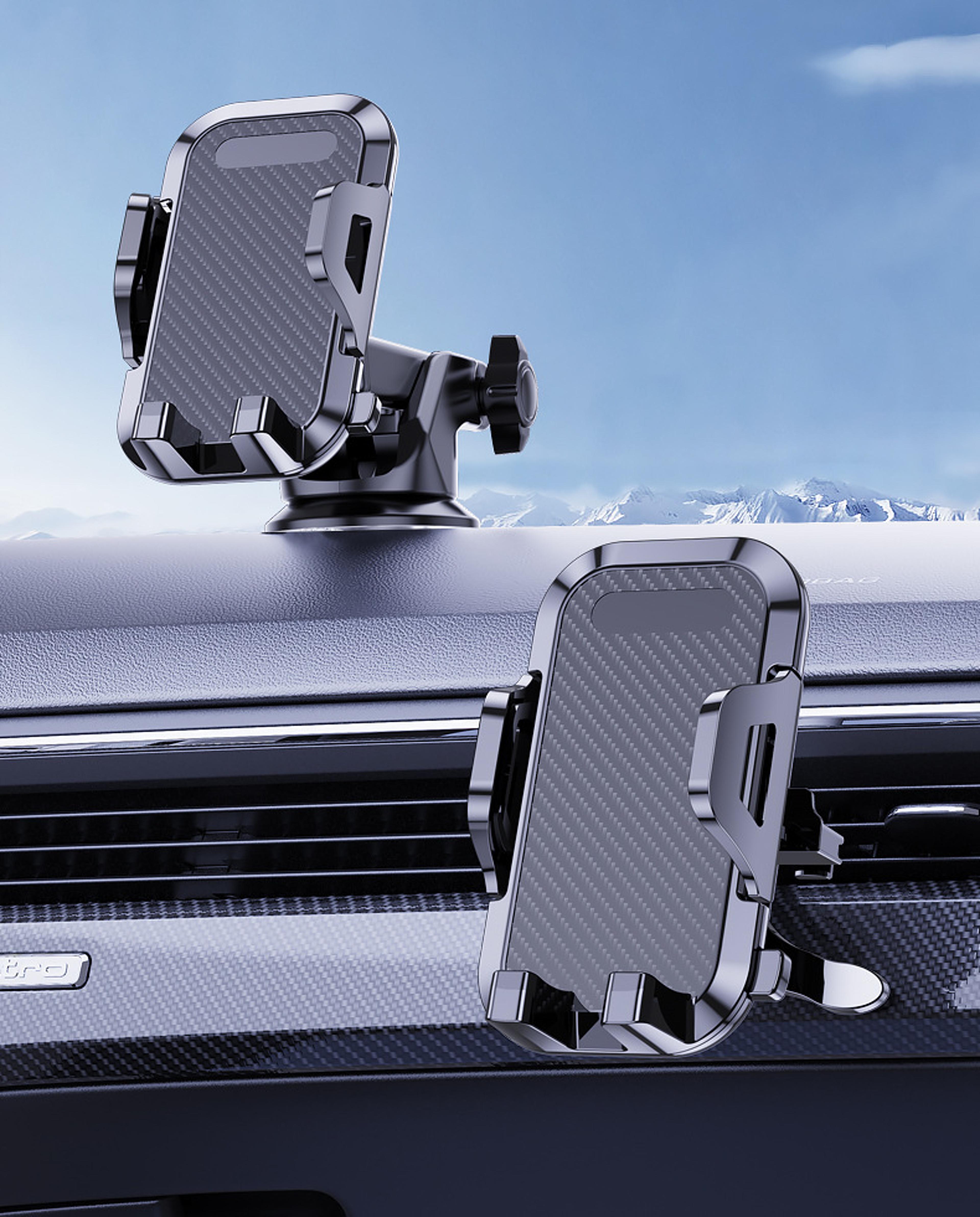 car phone holder dashboard phone mount for windshield & air vent universal smartphone stand