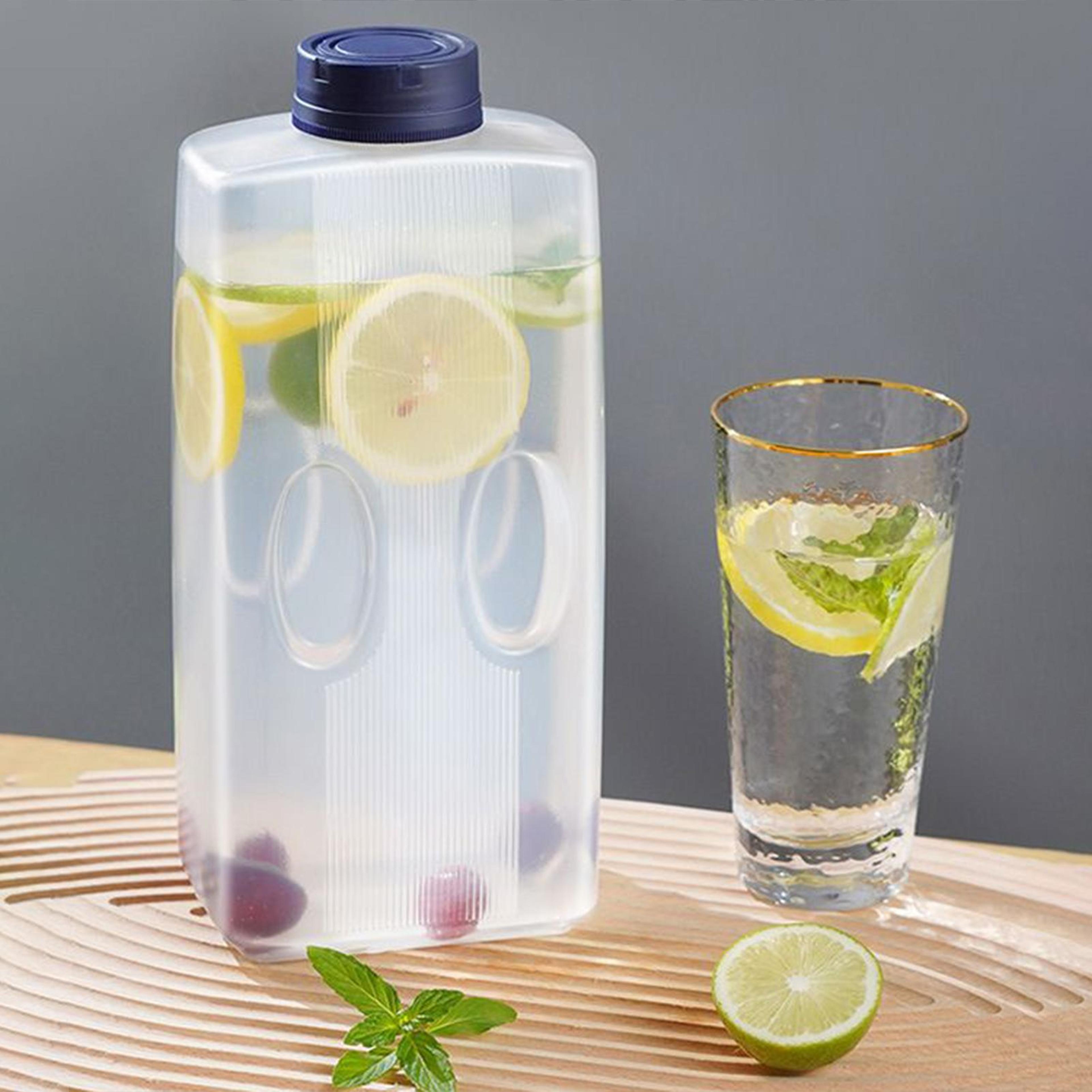 water pitcher with lid large capacity refrigerator water jug for cold drinks & juice