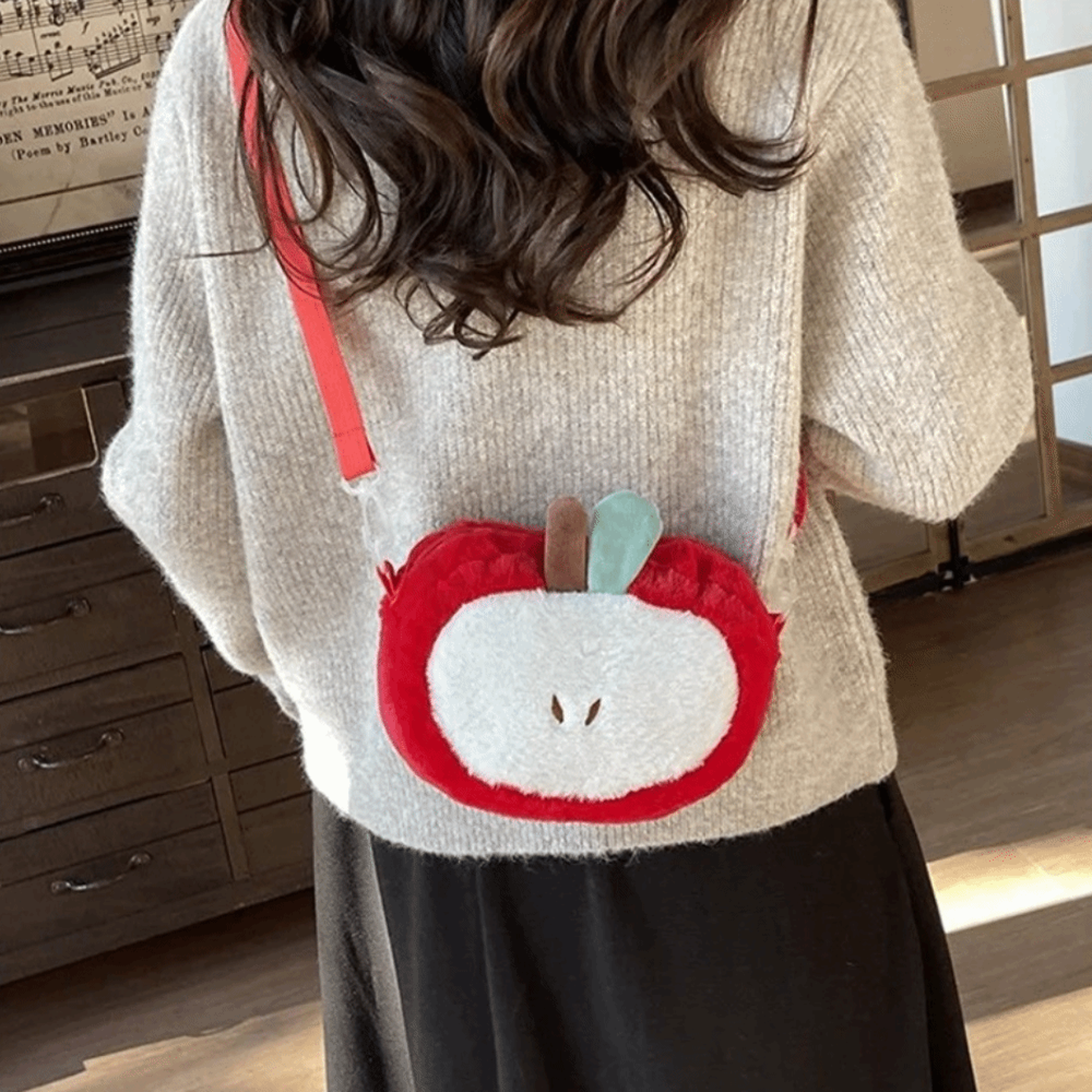 berry bliss plush crossbody bag cute strawberry phone purse for kids & women