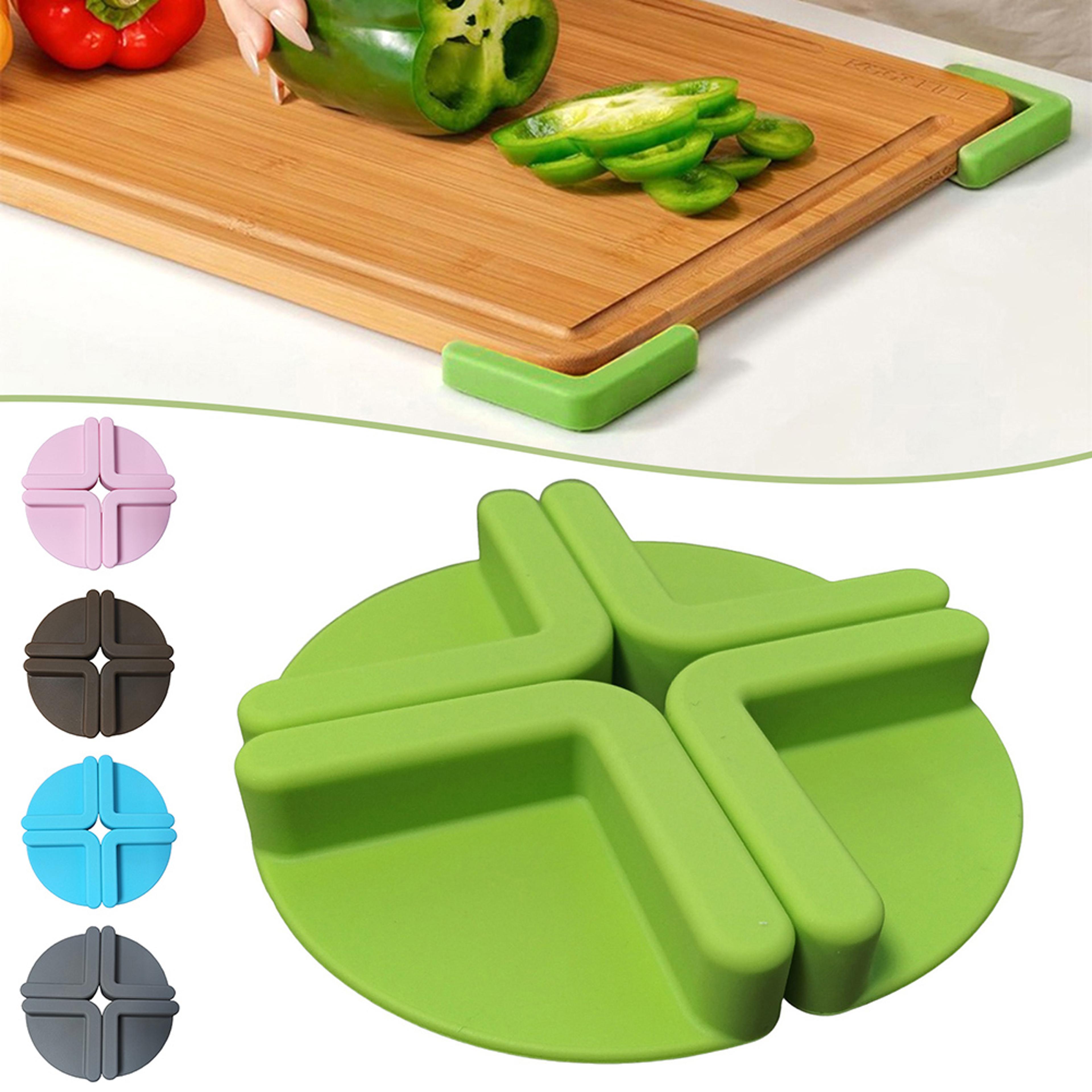 premium non slip cutting board mat with cutting board grip pads for safe kitchen countertop protection