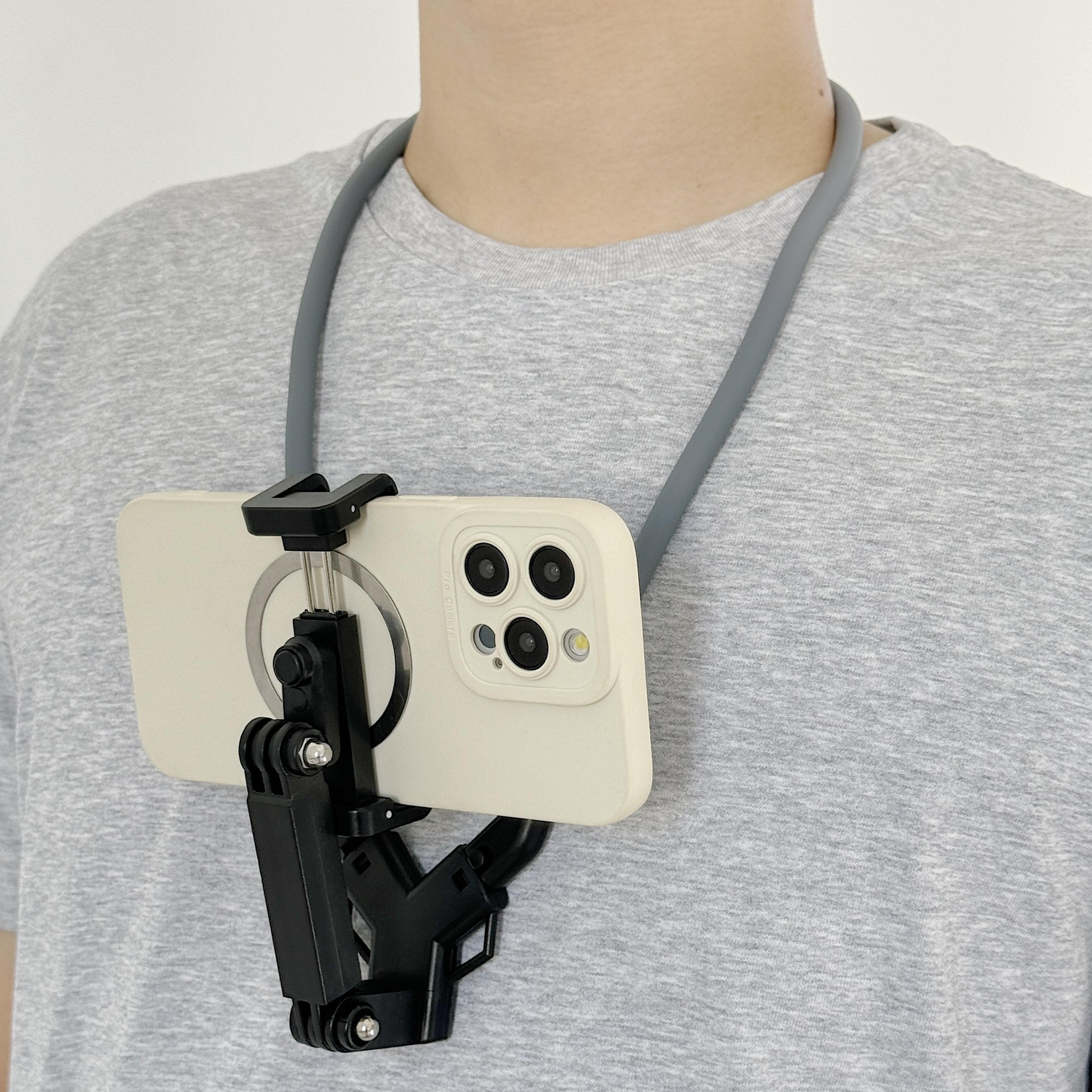 flex view chest phone holder & neck phone holder for hands free recording and live streaming