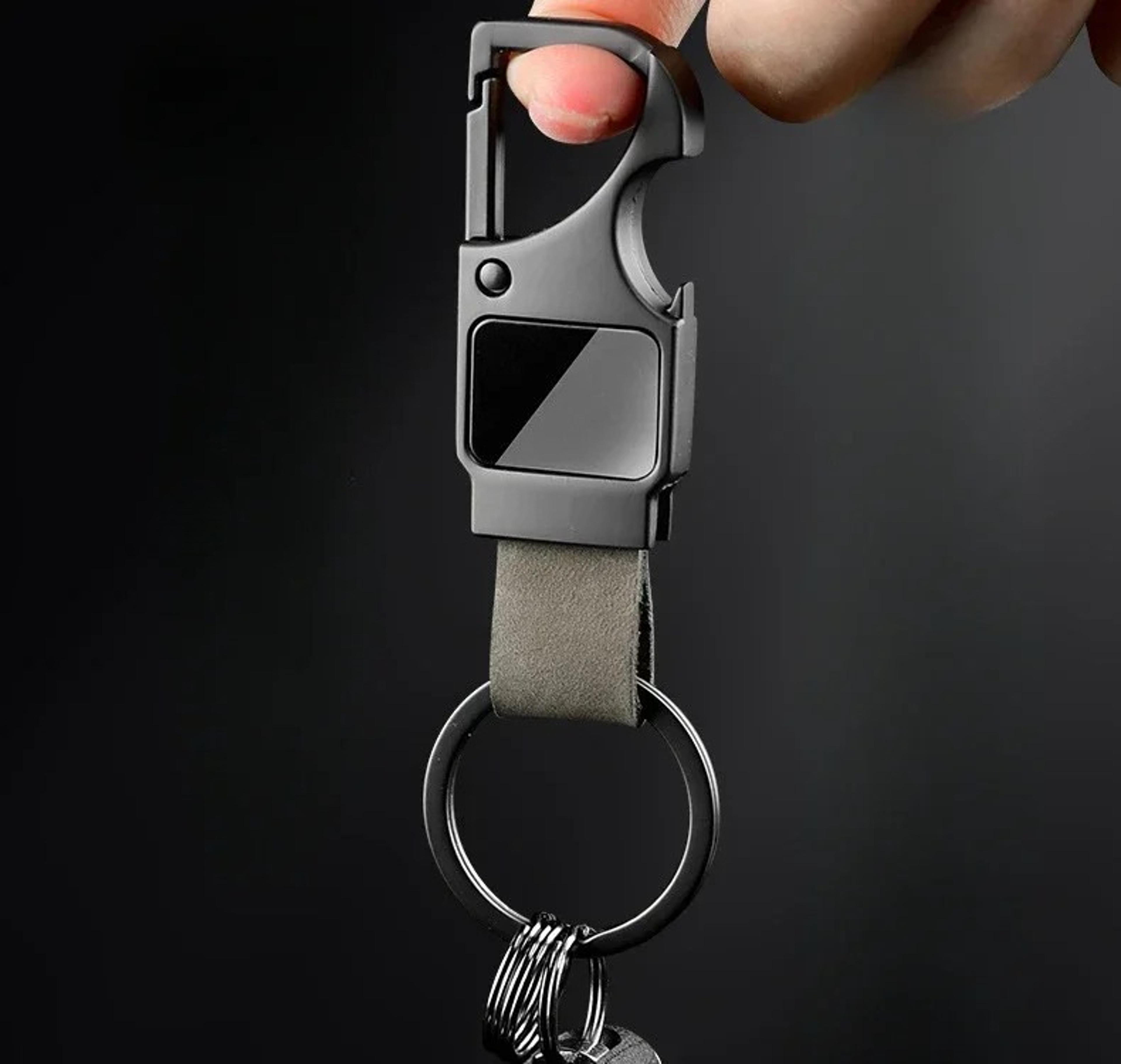 personalized bottle opener keychain genuine leather custom engraved metal keyrings