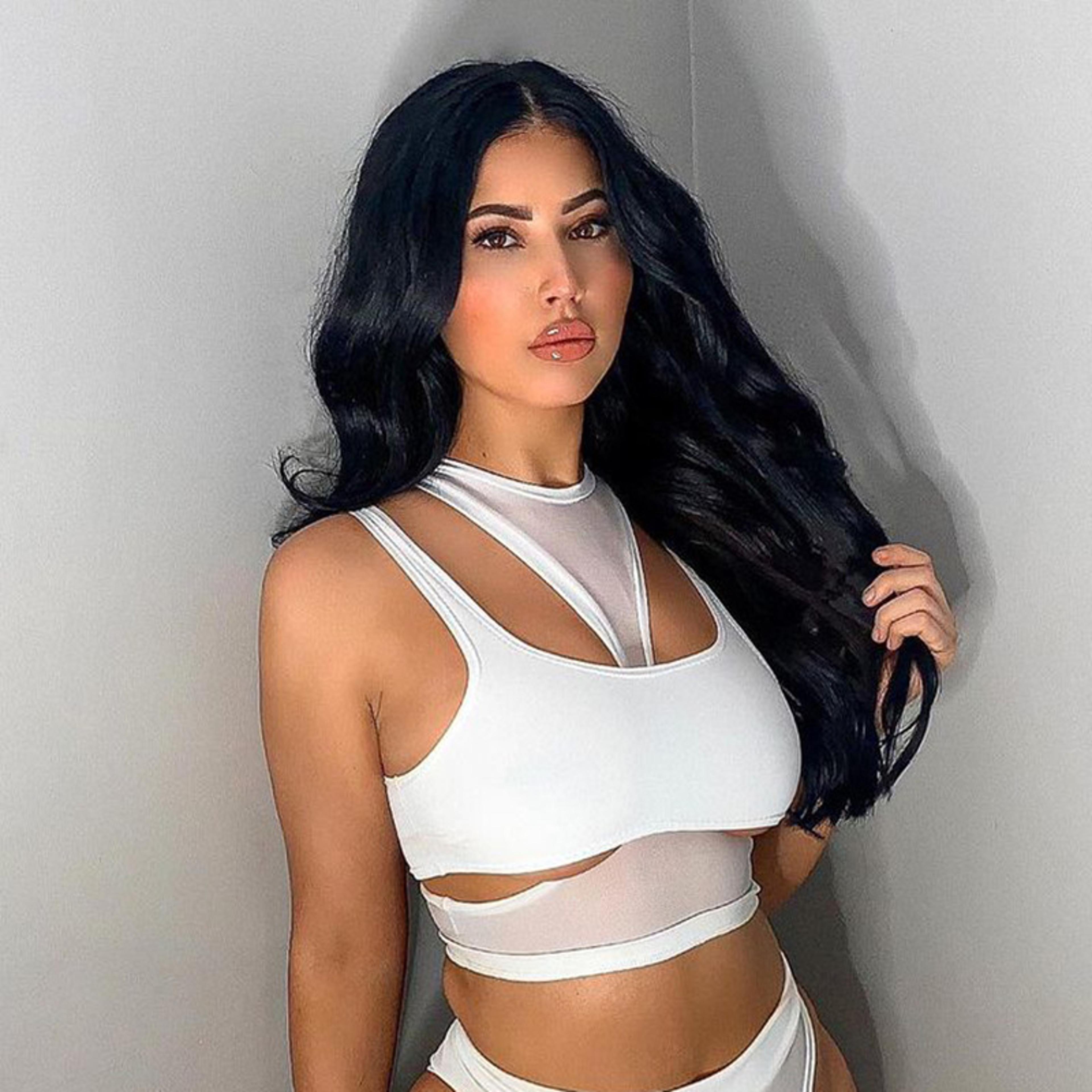 hollow out white tank top for women slim fit sleeveless crop top