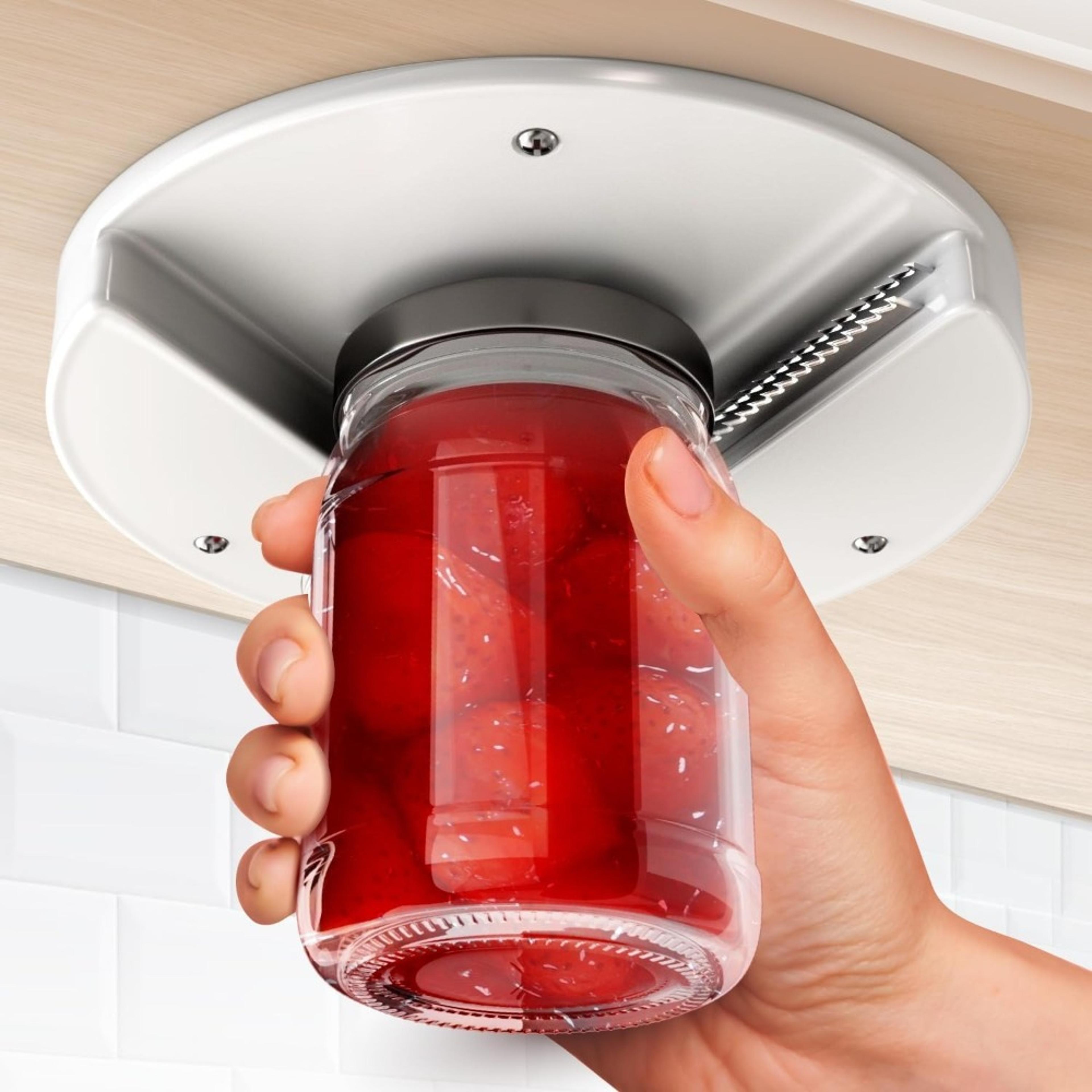 under cabinet jar opener for weak hands easy grip lid remover & multifunction can opener