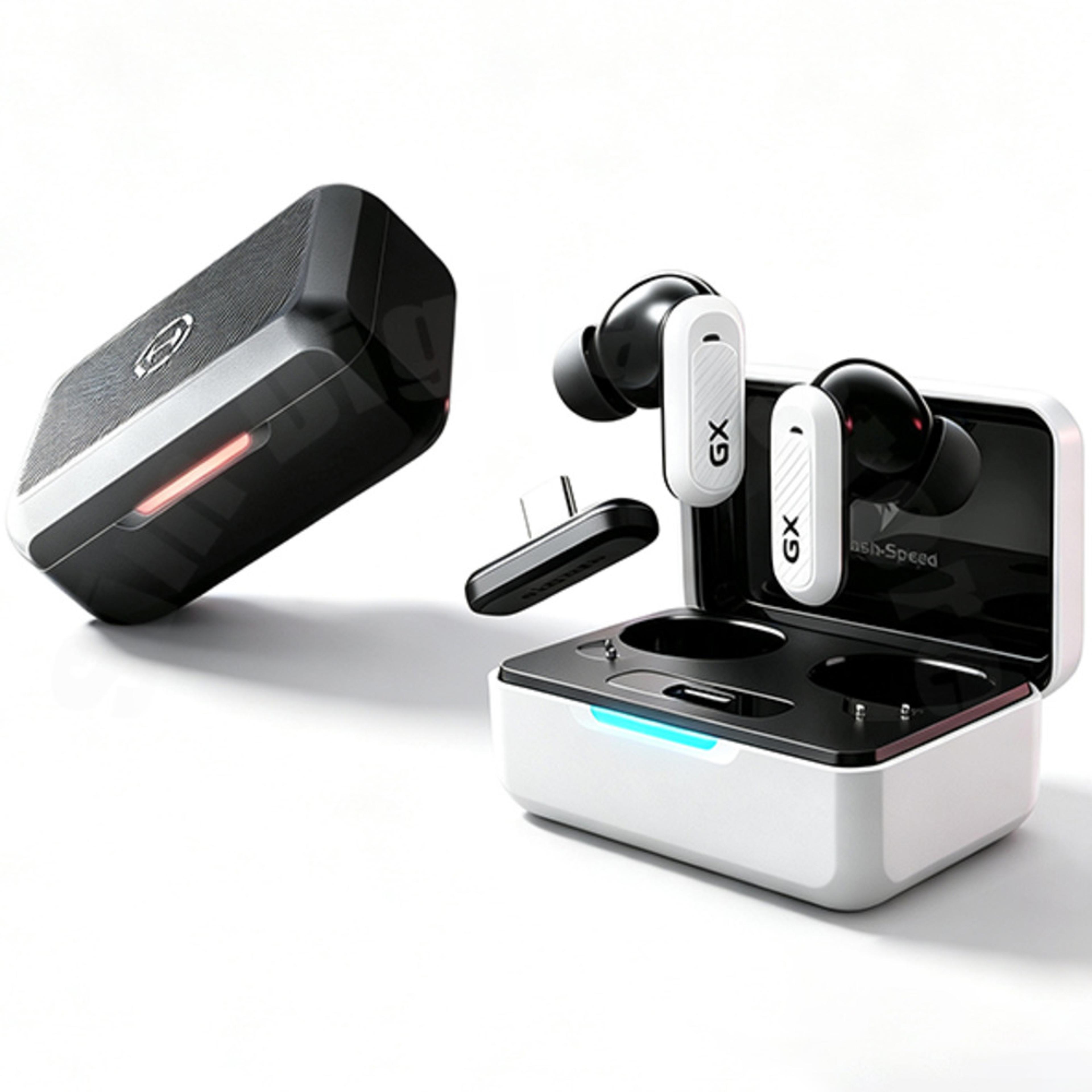 ultra wireless gaming earbuds with anc, low latency & bluetooth audio