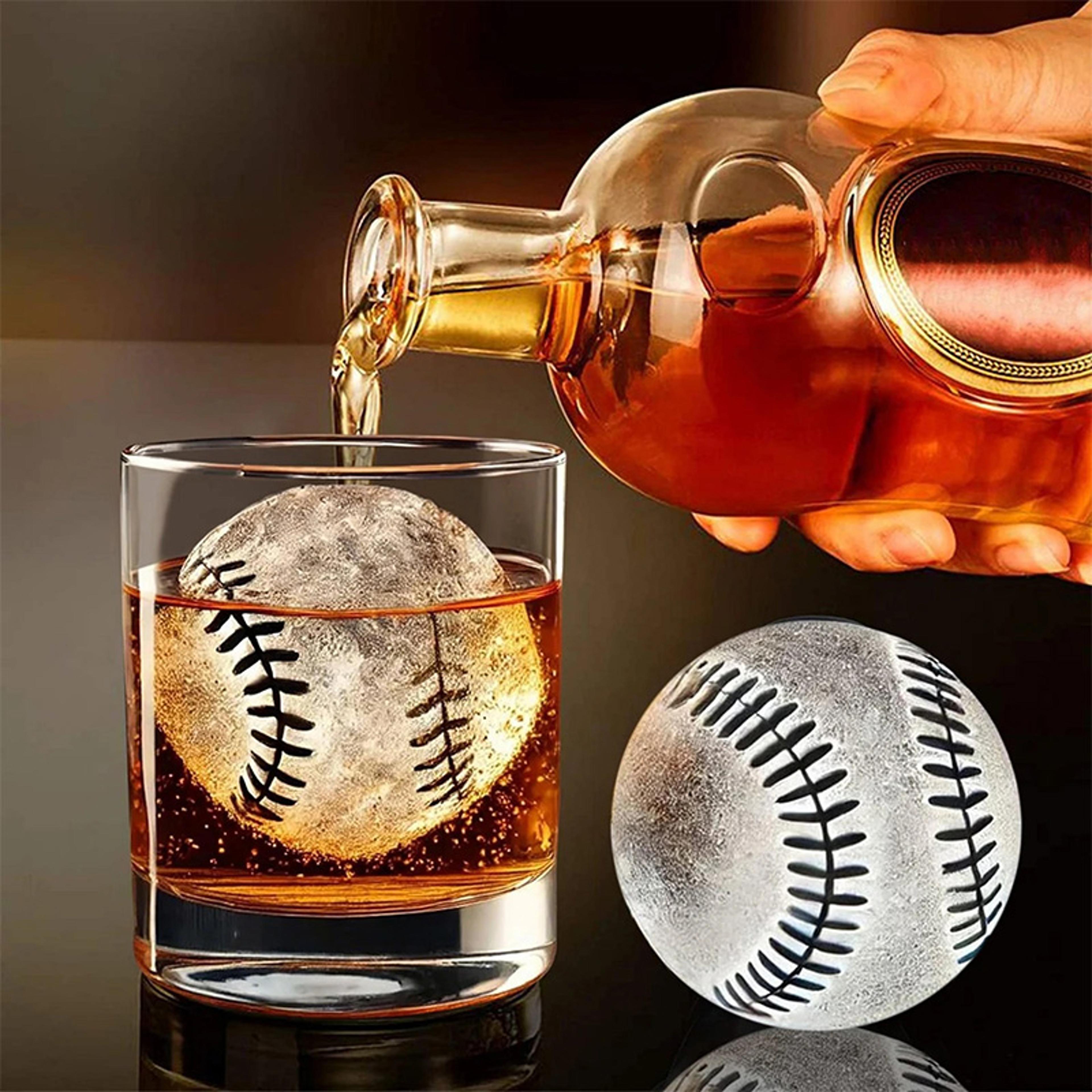 baseball ice cube mold silicone ice cube tray for whiskey, cocktails & summer drinks