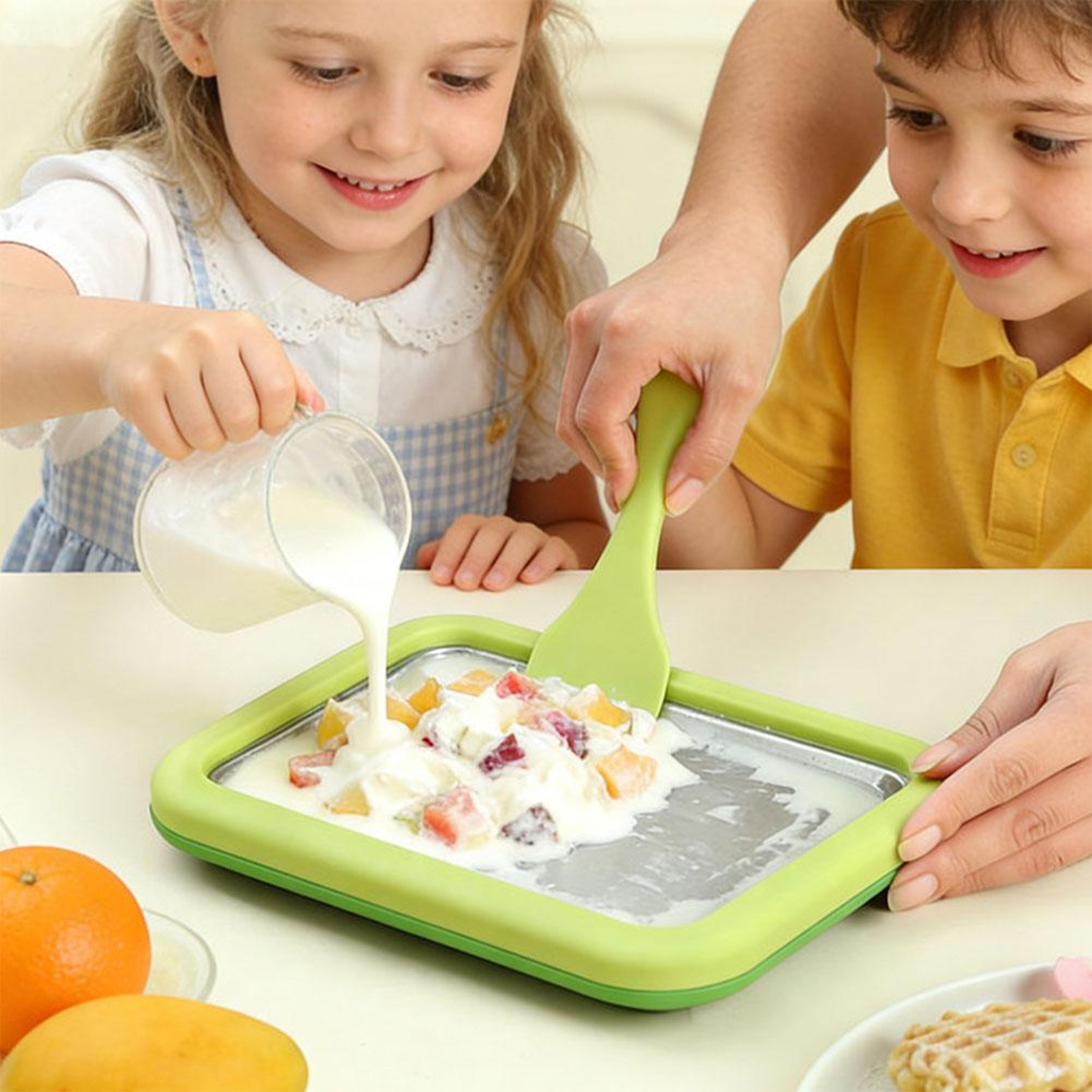 arctic roll rolled ice cream maker kit portable instant ice cream maker with freeze plate