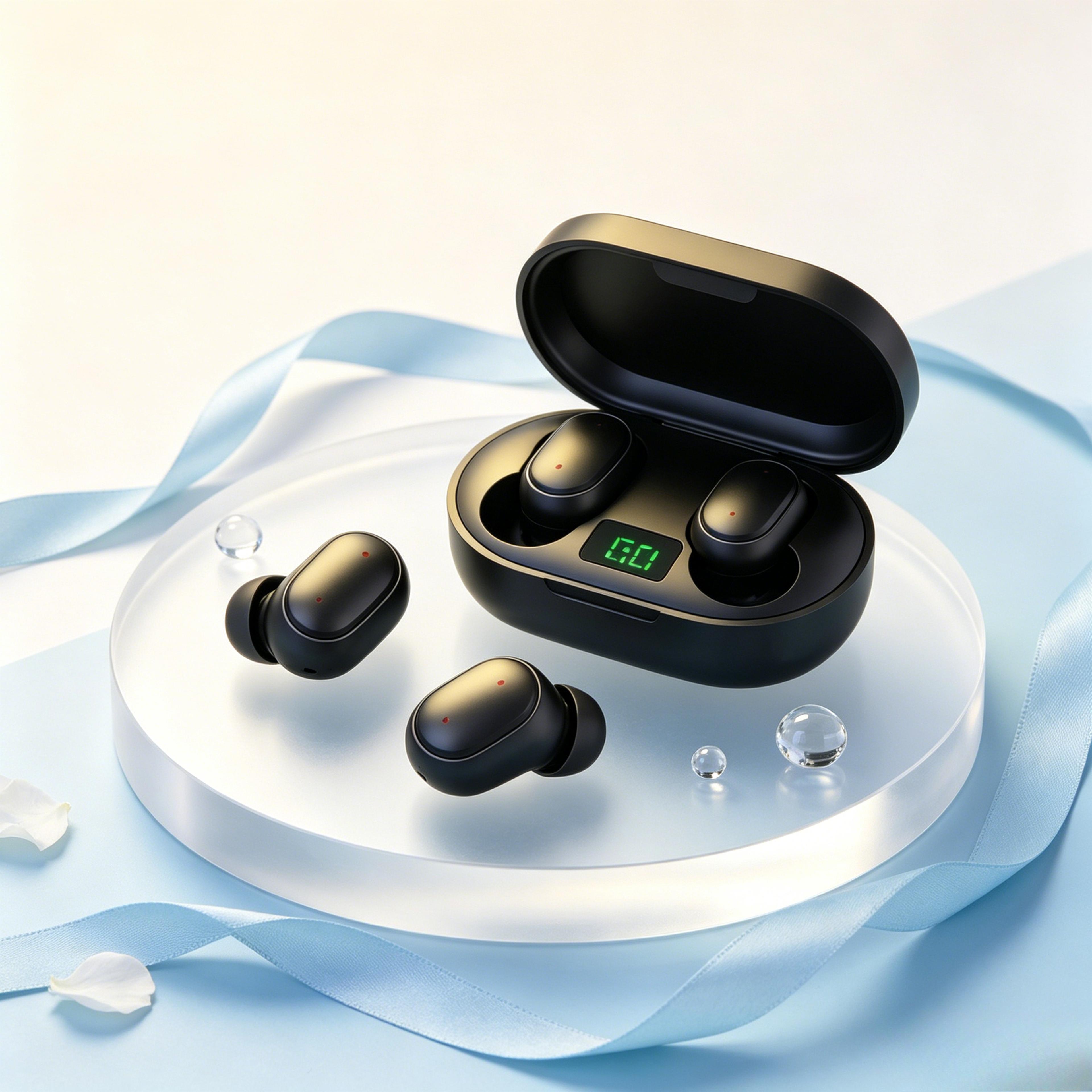 true wireless bluetooth earbuds with noise cancelling mic for smartphones
