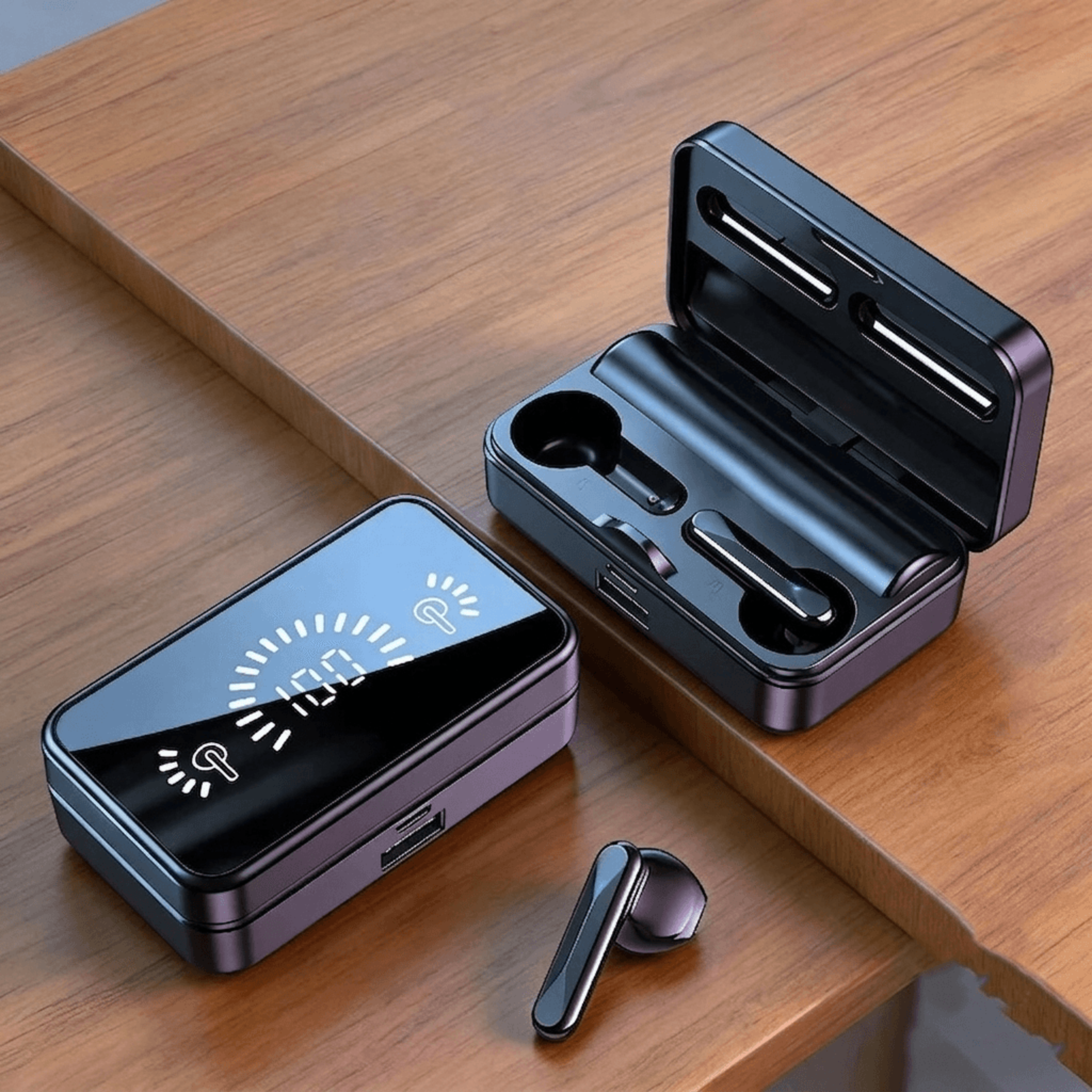 bluetooth wireless earbuds with hifi stereo sound, waterproof sports & gaming tws earbuds