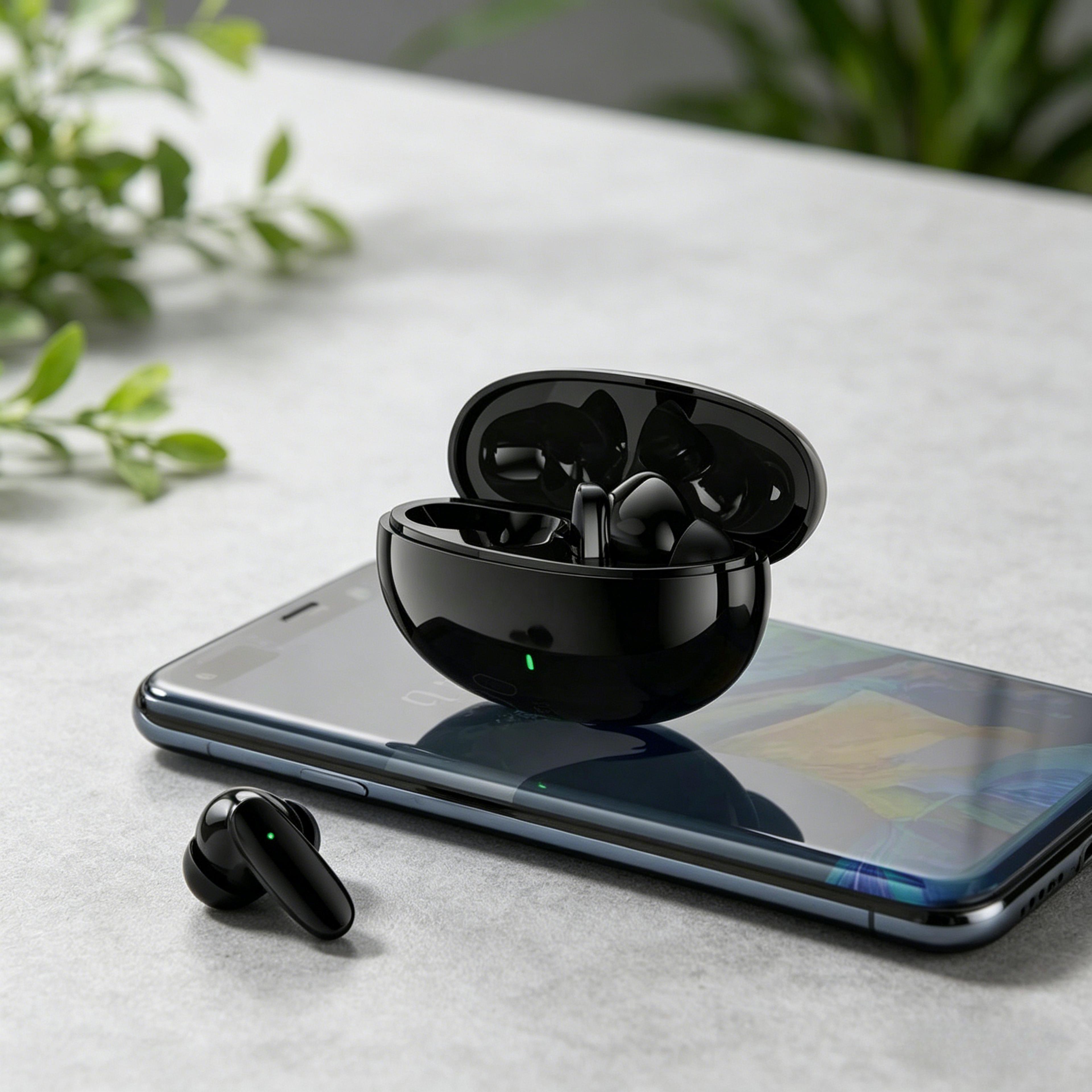 bluetooth earbuds wireless earphones with hifi stereo, built in mic & waterproof sports design