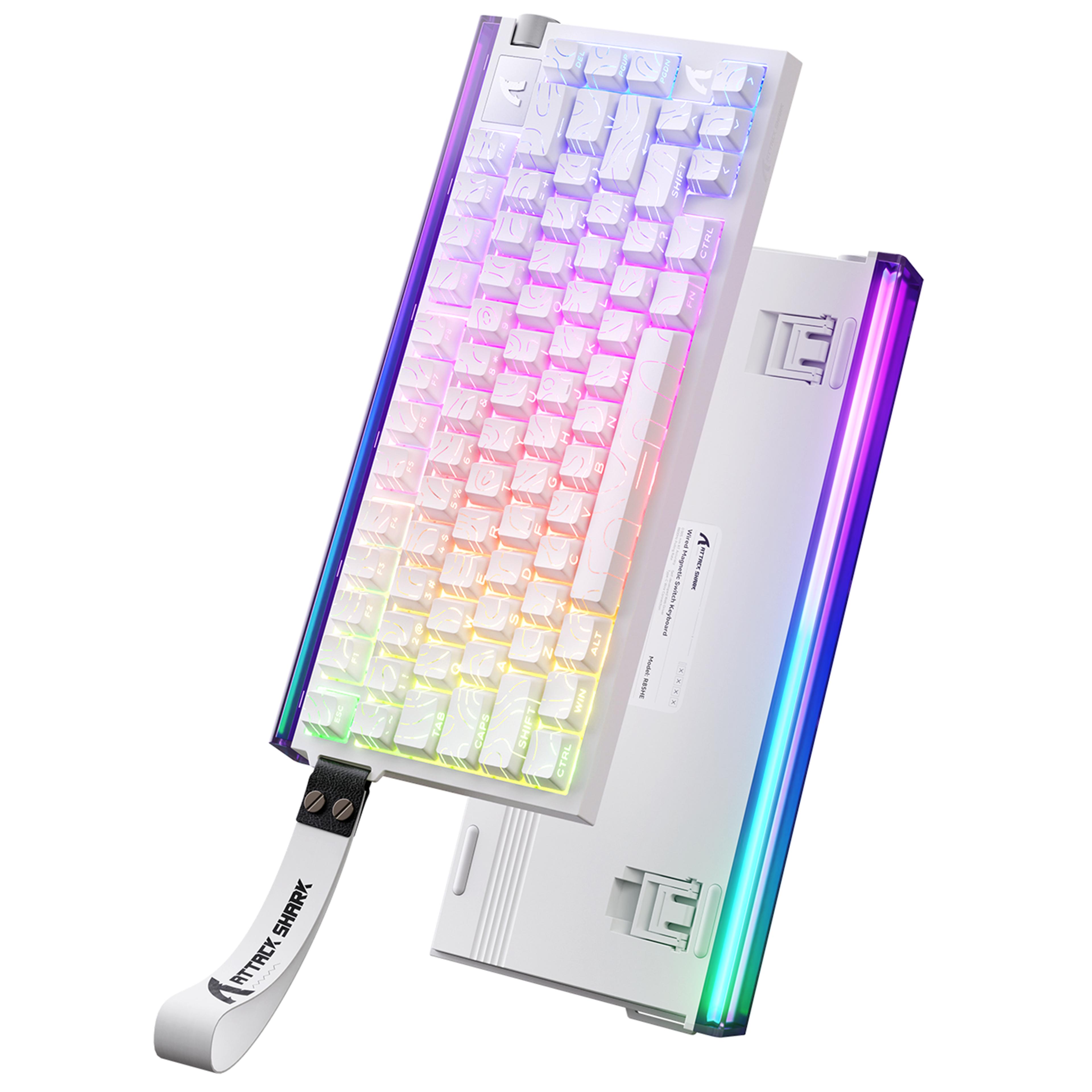 hall effect keyboard magnetic switch rgb gaming keyboard