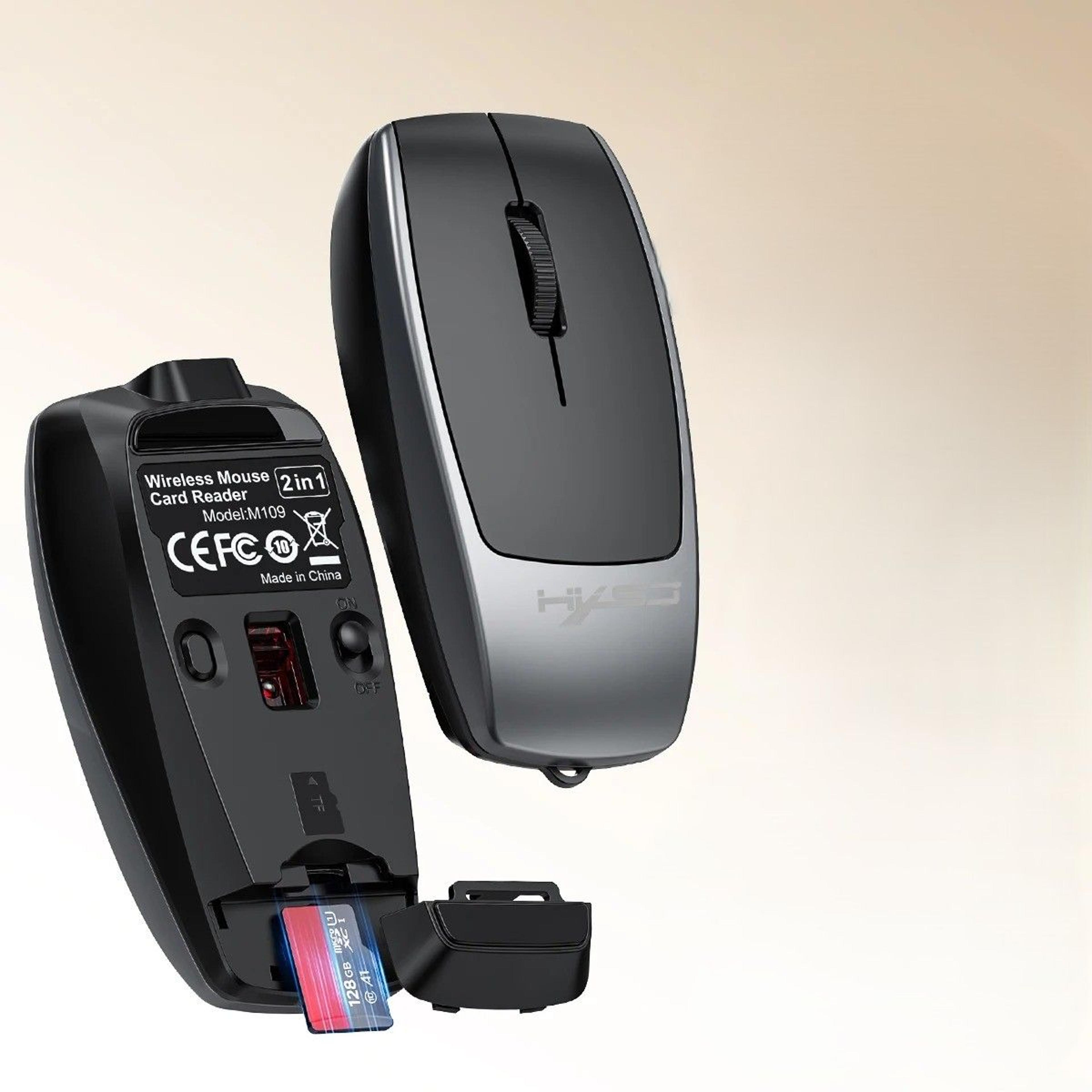 rechargeable bluetooth wireless mouse with silent click & adjustable dpi for laptop, tablet & phone