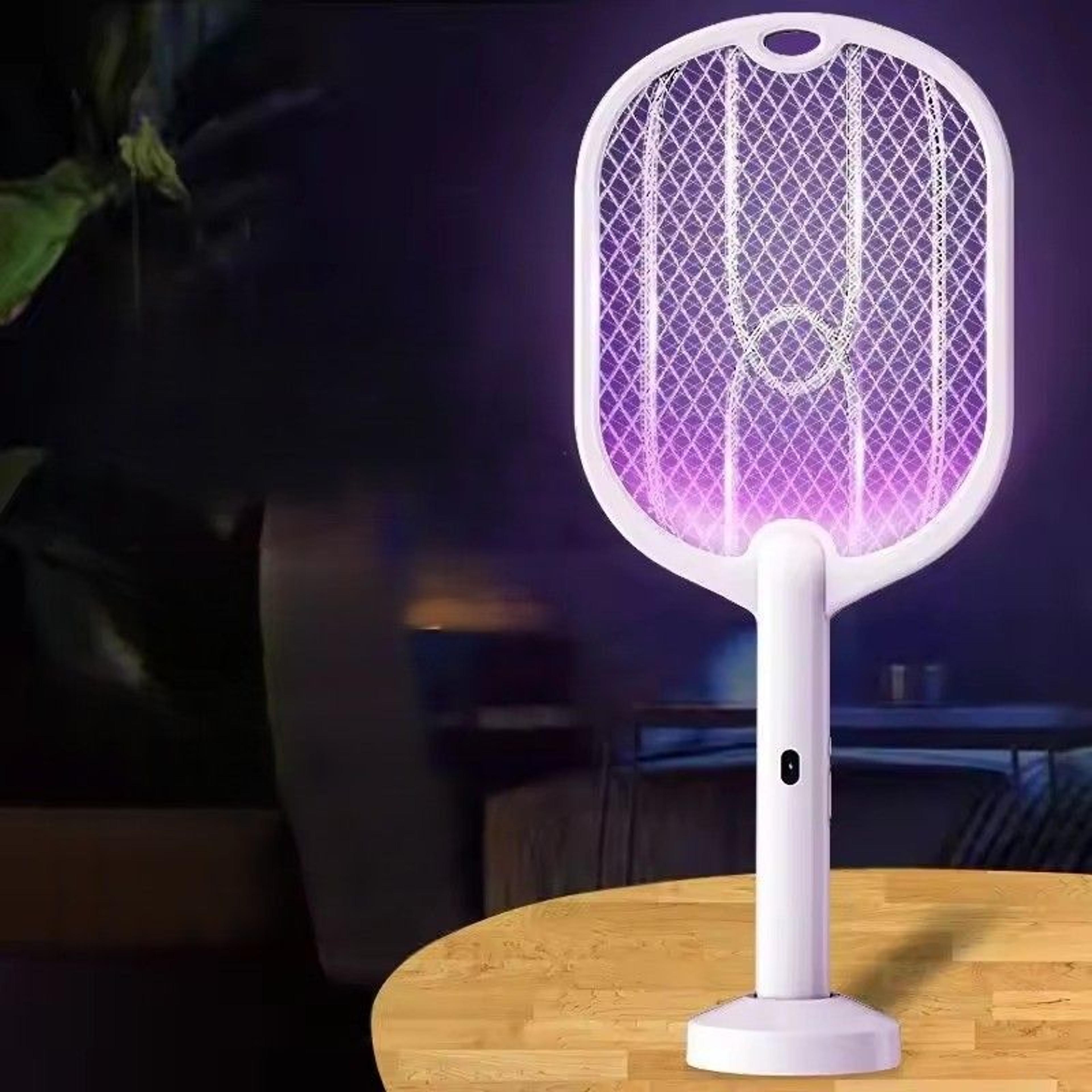 electric mosquito swatter with mosquito killer lamp & usb c rechargeable bug zappers