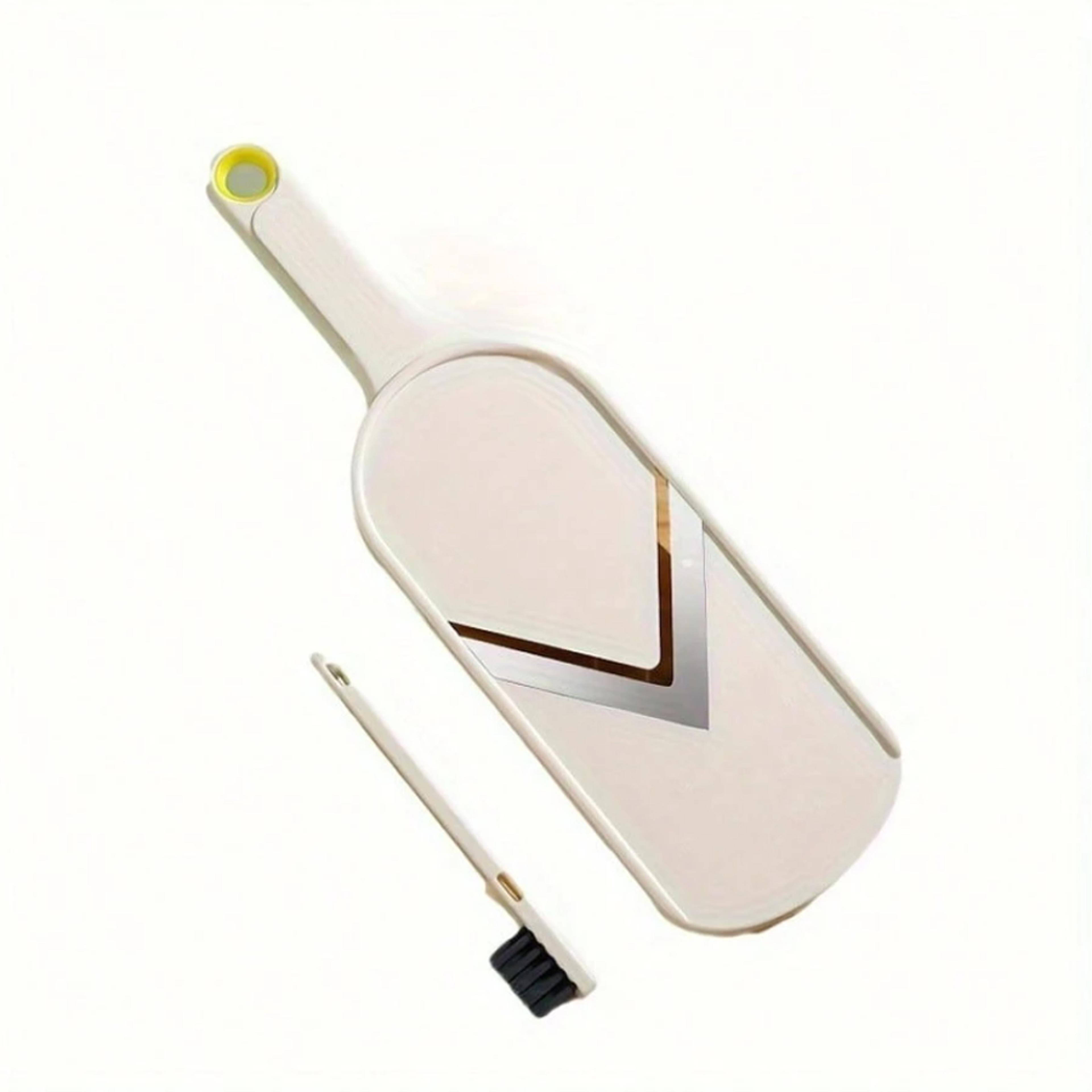 fresh slice vegetable shredder handheld mandoline slicer with stainless steel blade & cleaning brush