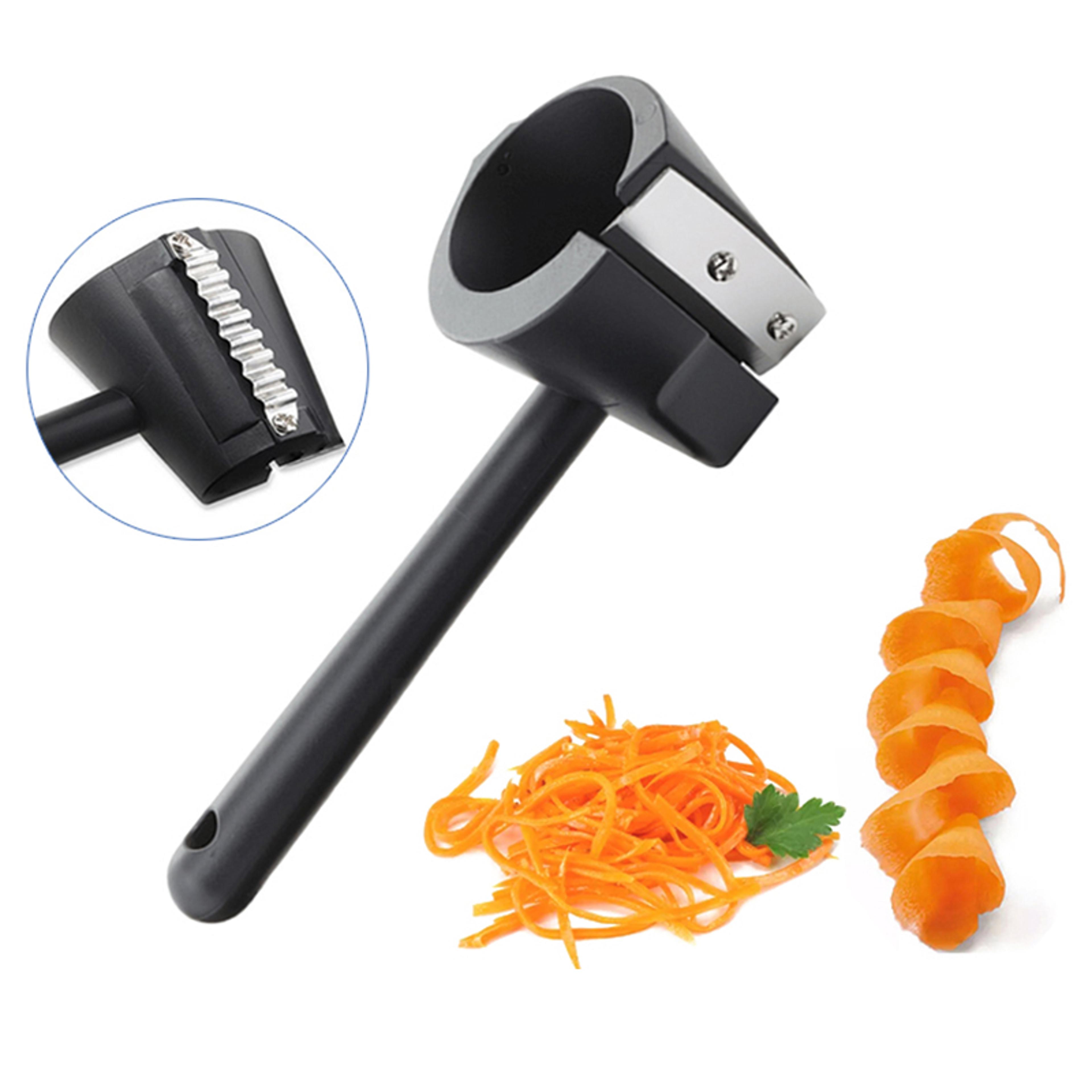 spiral twist vegetable slicer manual spiralizer for potatoes, cucumbers & creative food garnishing